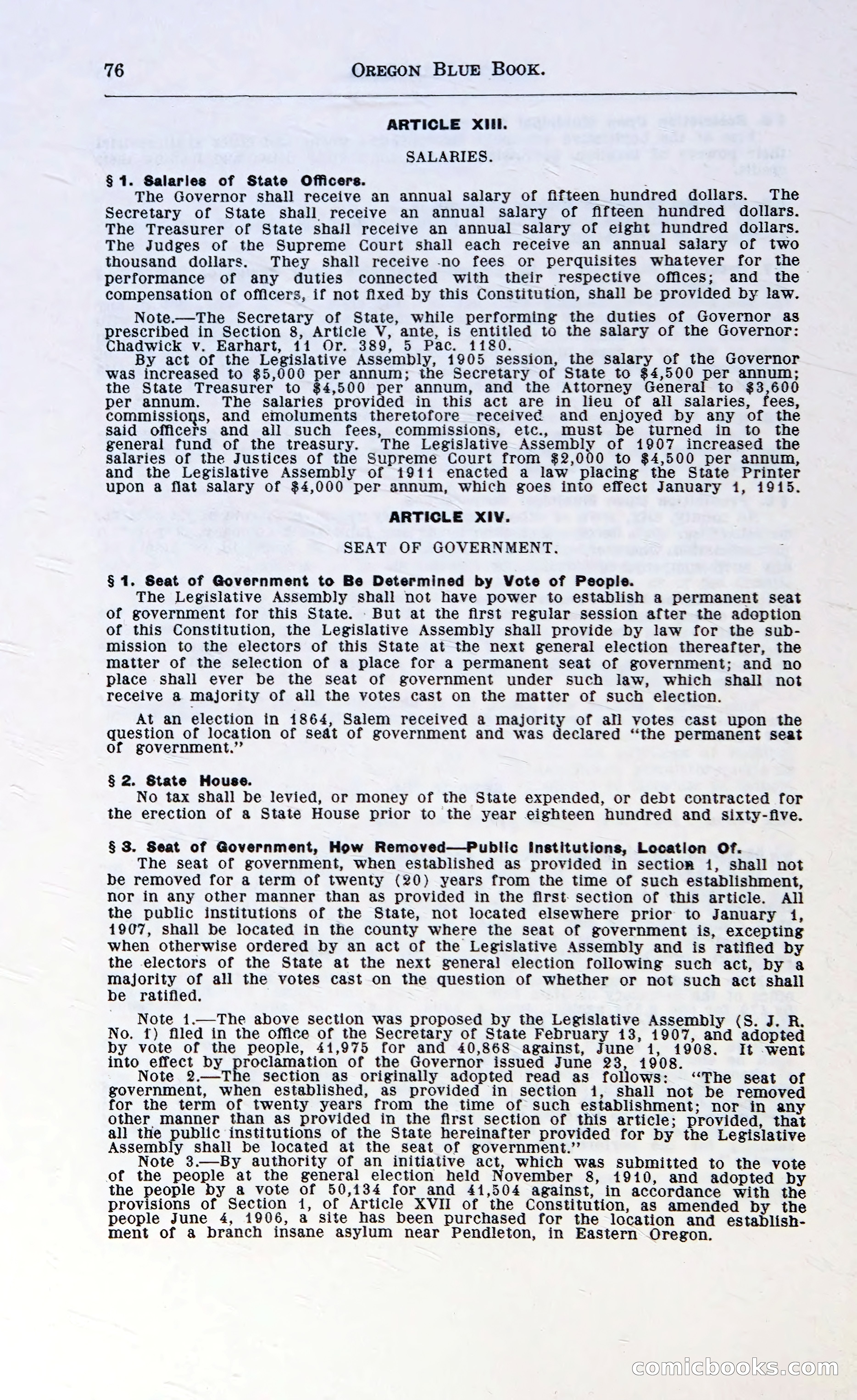 Oregon Blue Book, 1911 Commemorative Edition — page 79 of 141