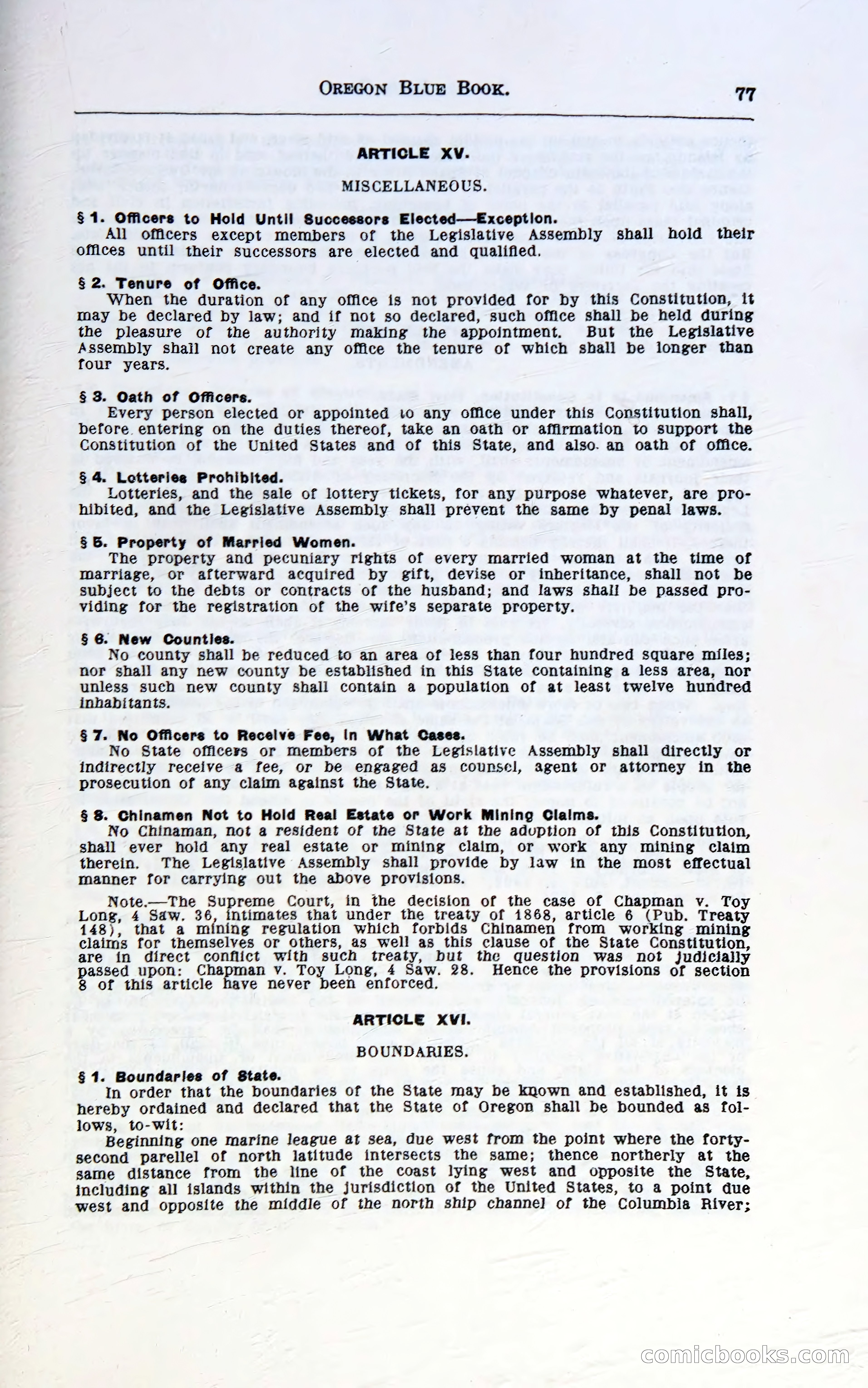 Oregon Blue Book, 1911 Commemorative Edition — page 80 of 141