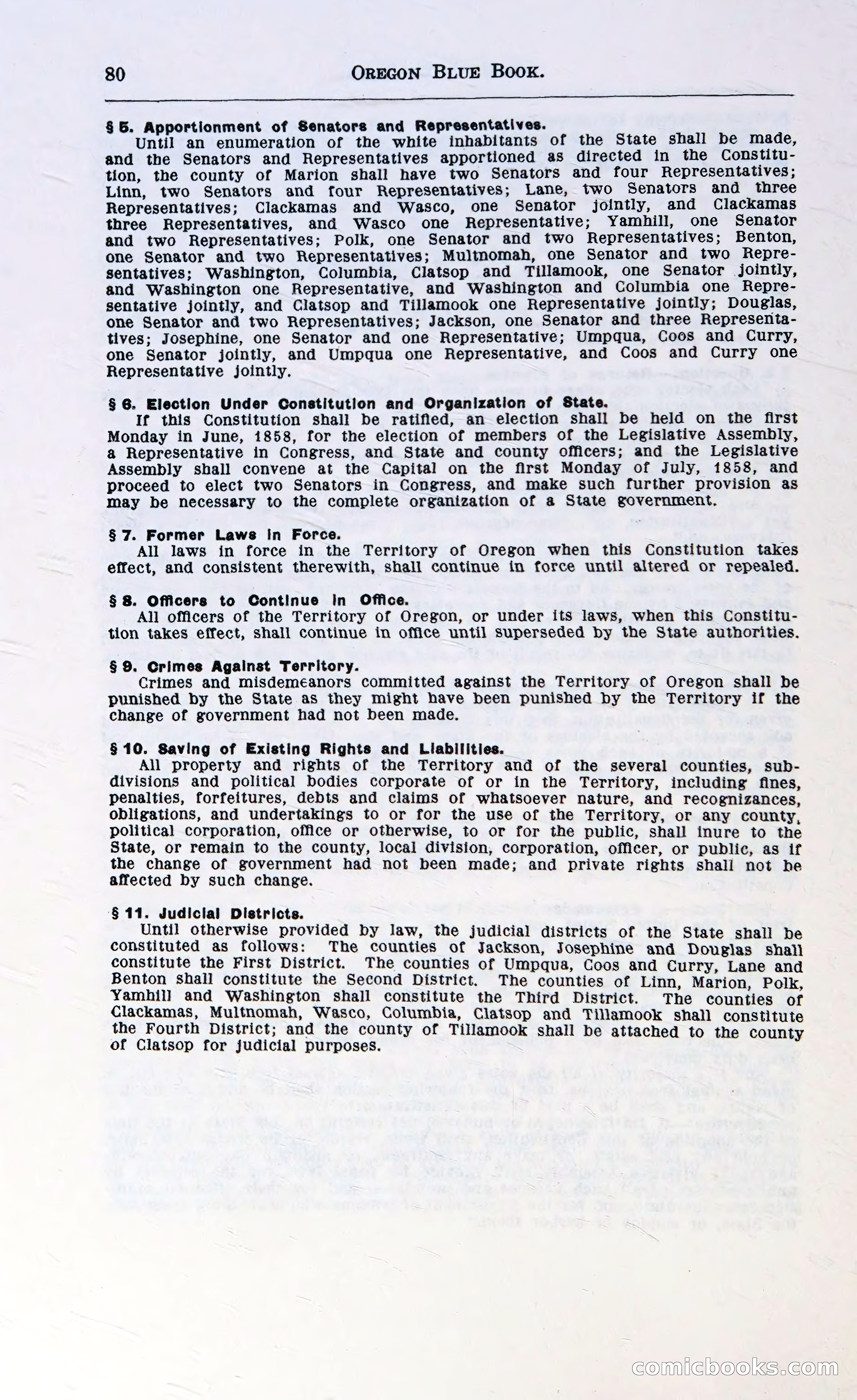 Oregon Blue Book, 1911 Commemorative Edition — page 83 of 141
