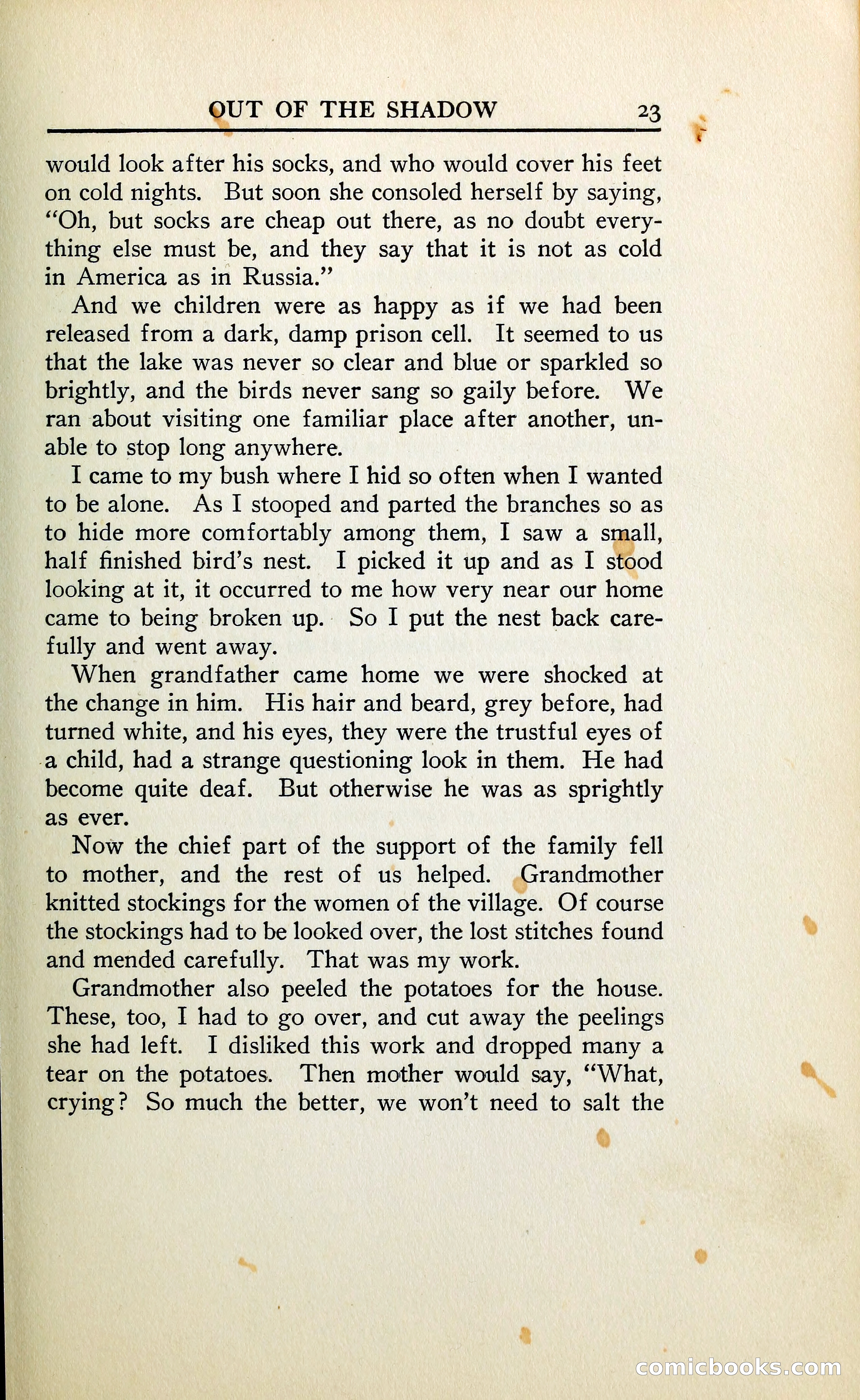 Out of the Shadow — page 36 of 353