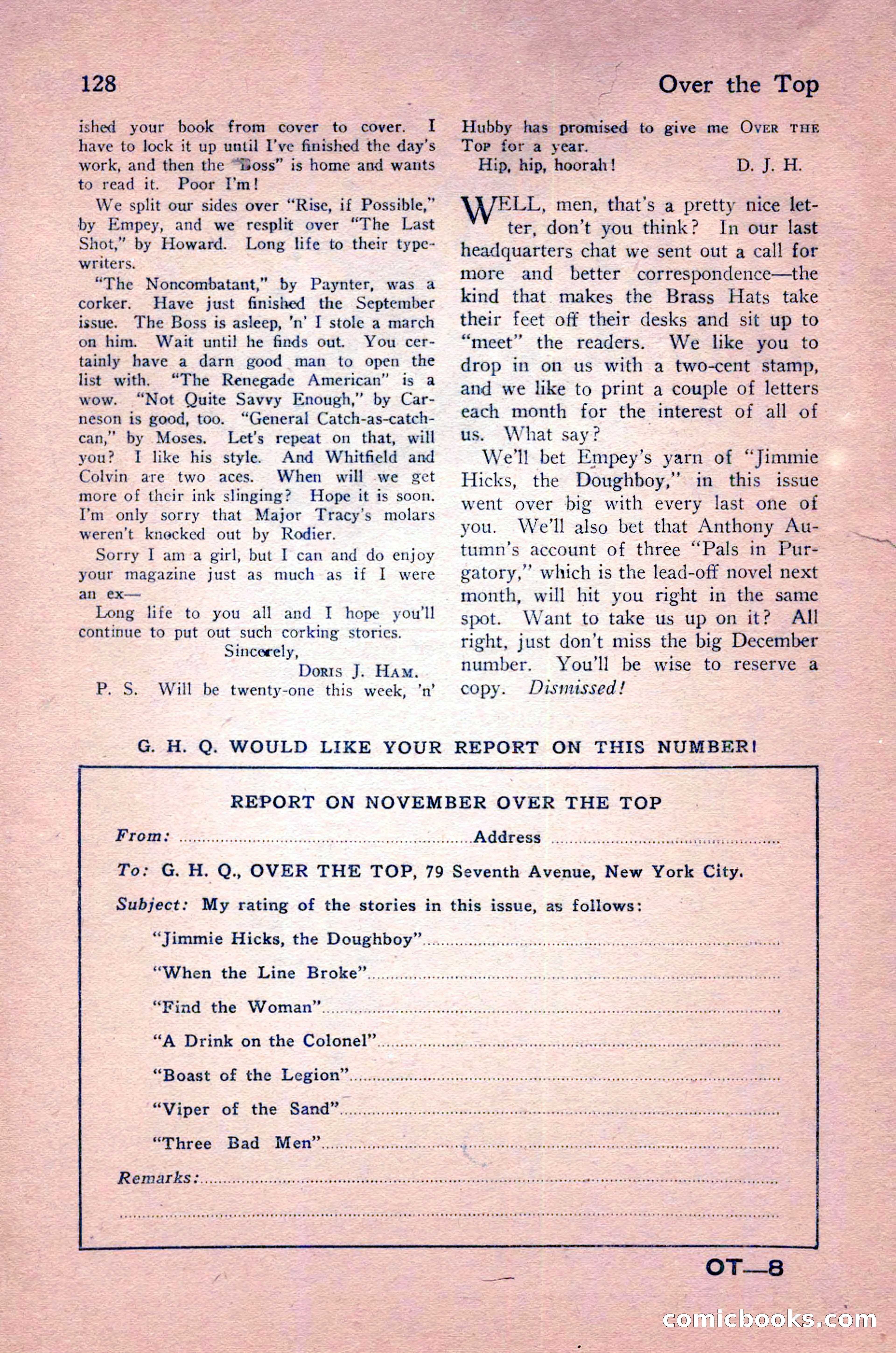 Over the Top, Volume 3, Number 2 — page 134 of 136