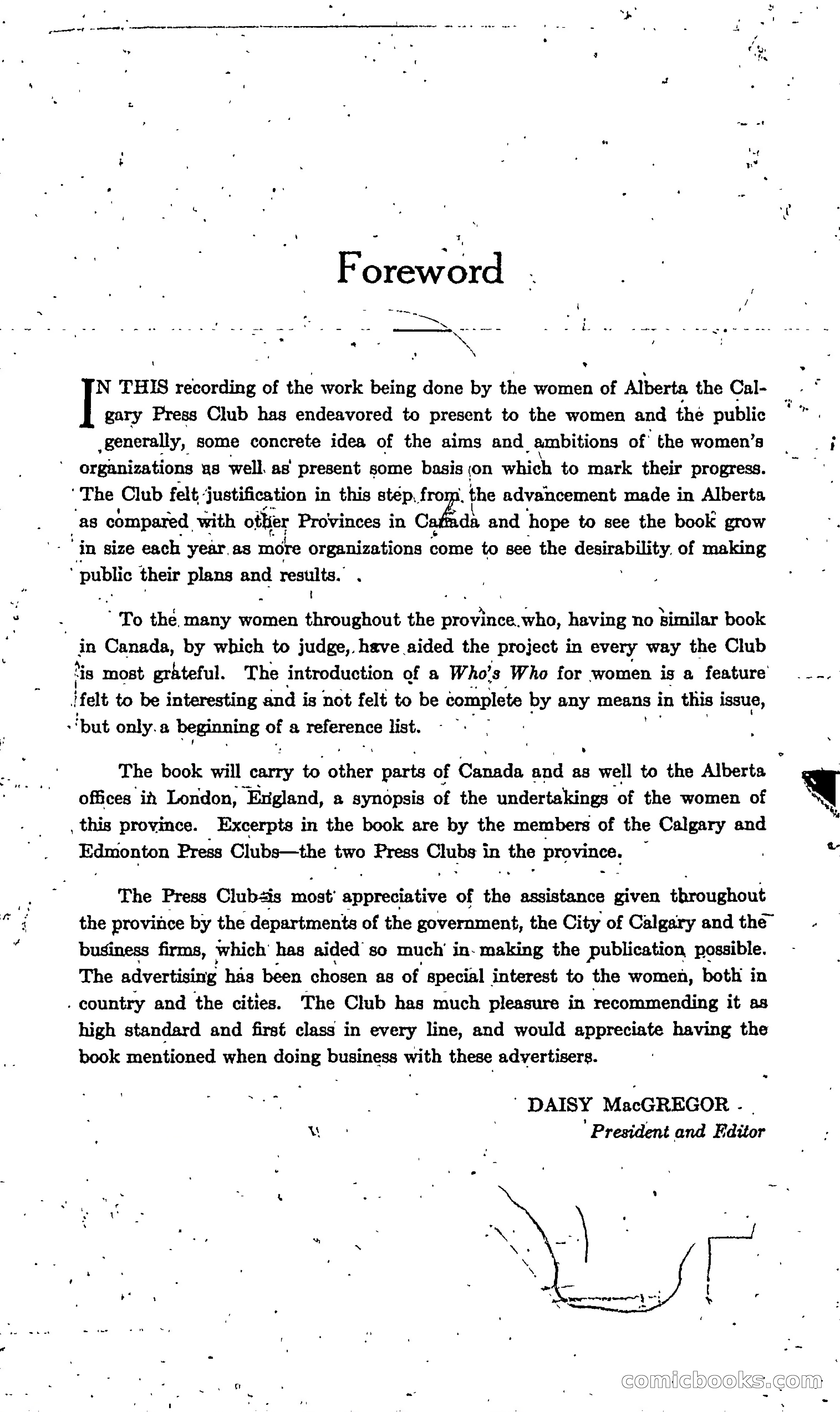 The Alberta Club Woman's Blue Book — page 3 of 132