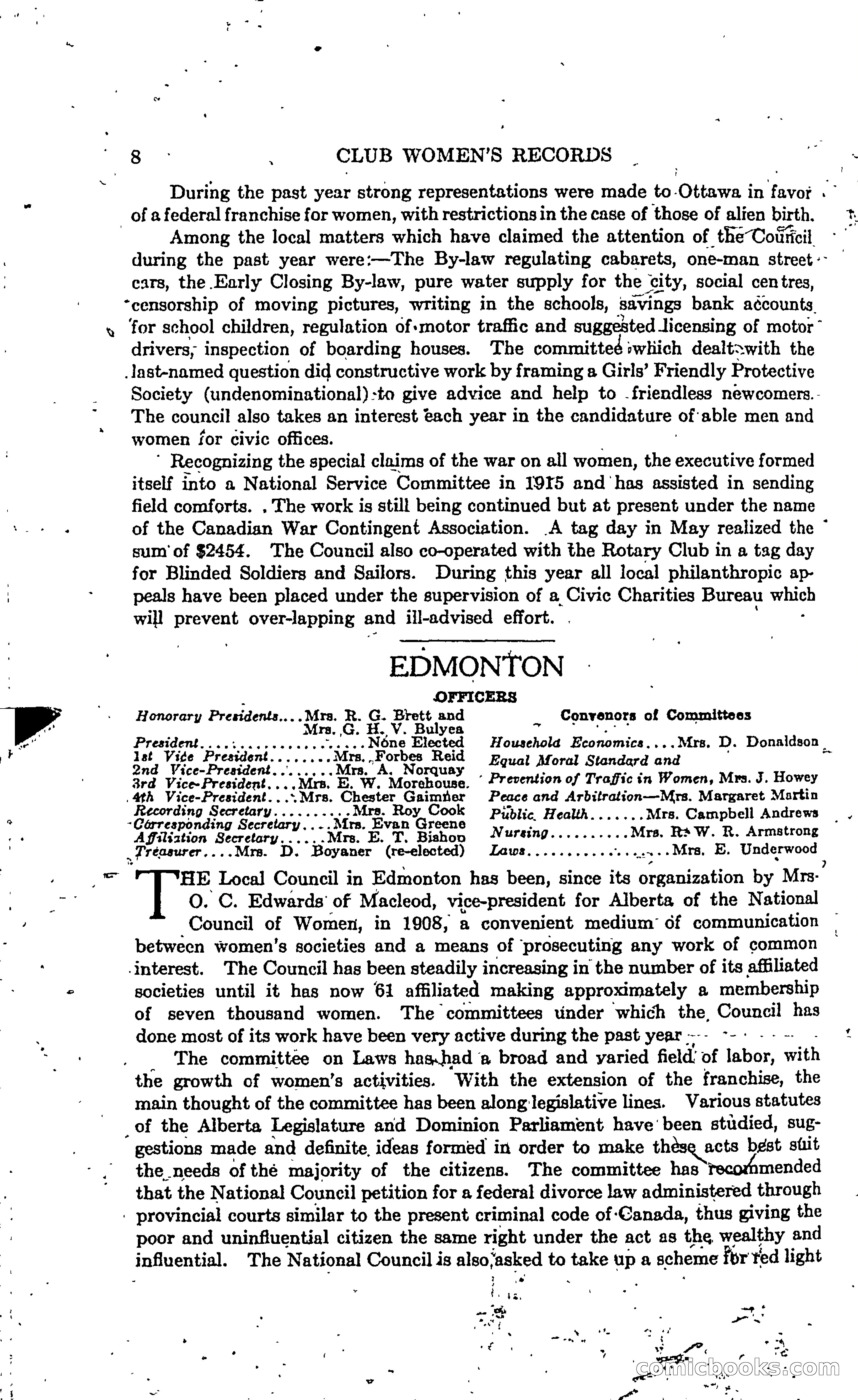 The Alberta Club Woman's Blue Book — page 10 of 132