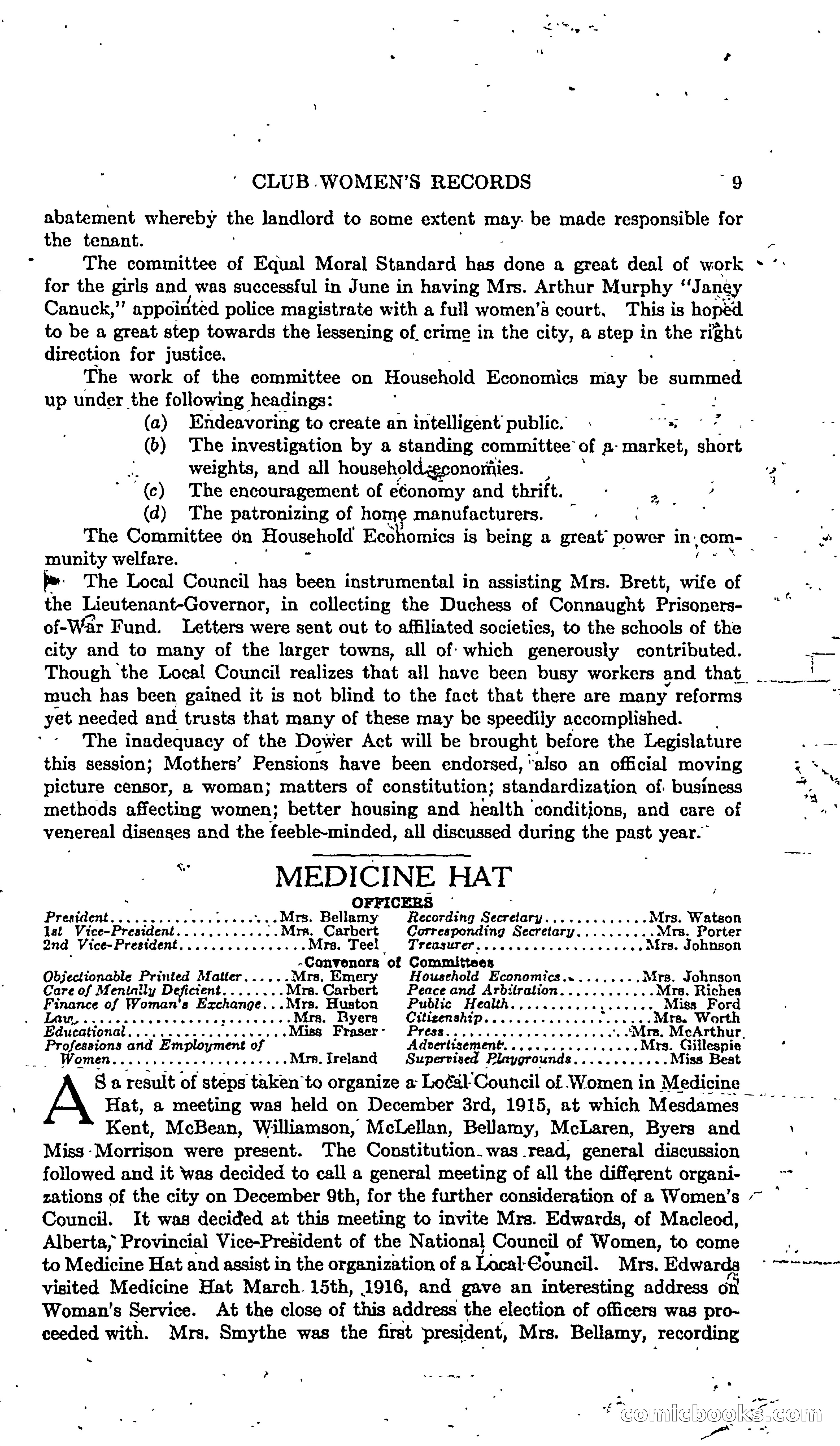 The Alberta Club Woman's Blue Book — page 11 of 132
