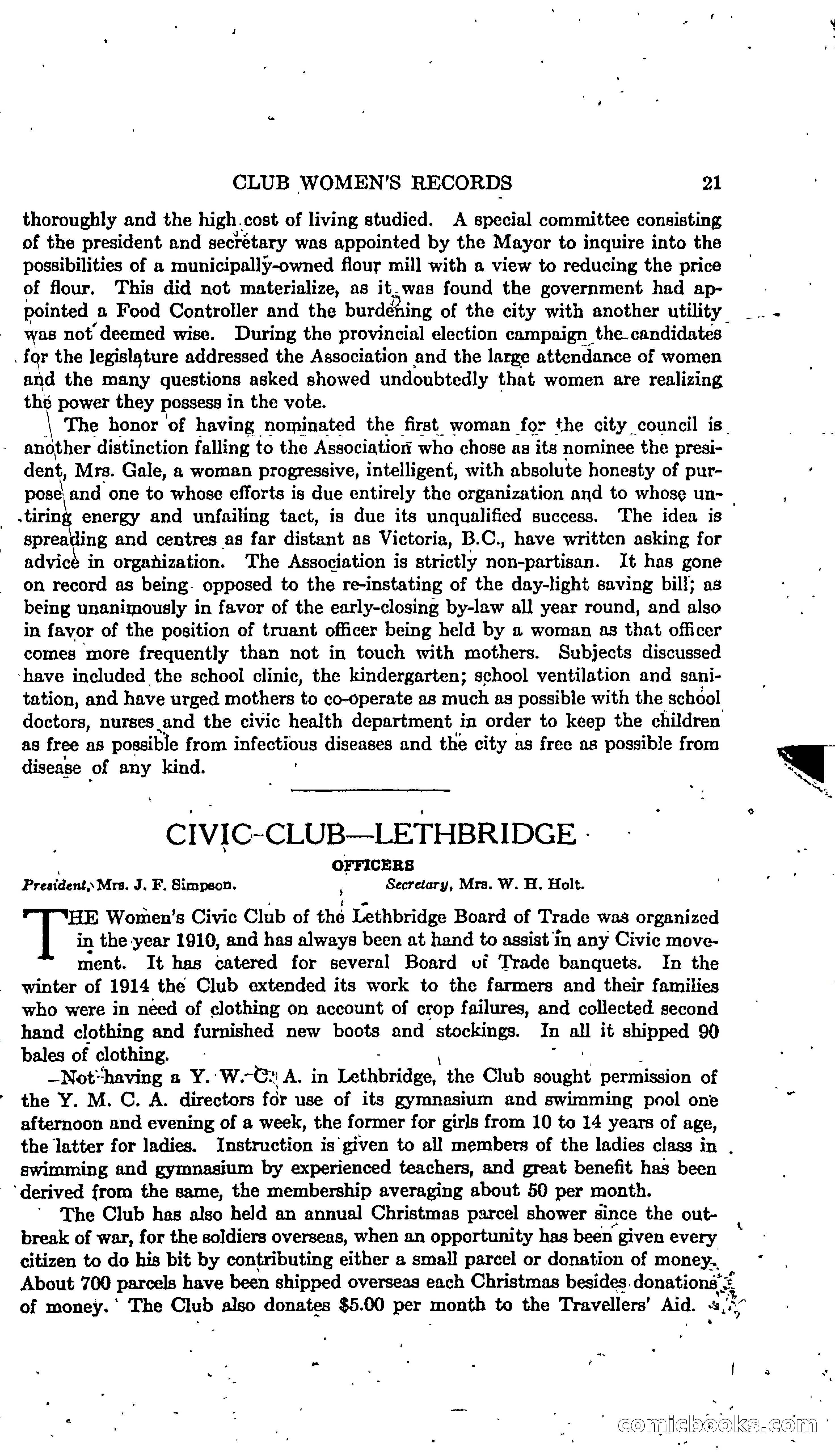 The Alberta Club Woman's Blue Book — page 23 of 132