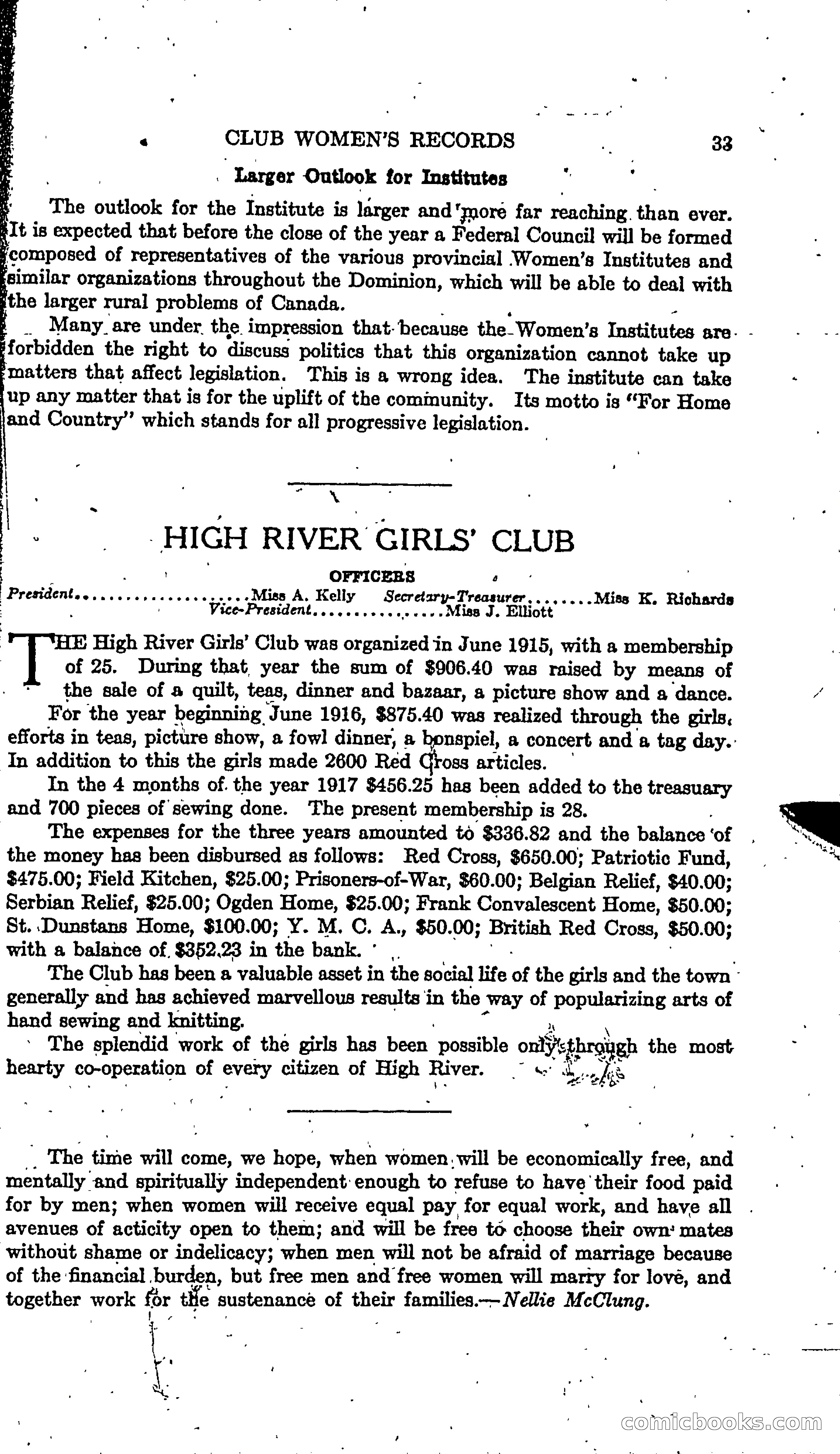 The Alberta Club Woman's Blue Book — page 35 of 132
