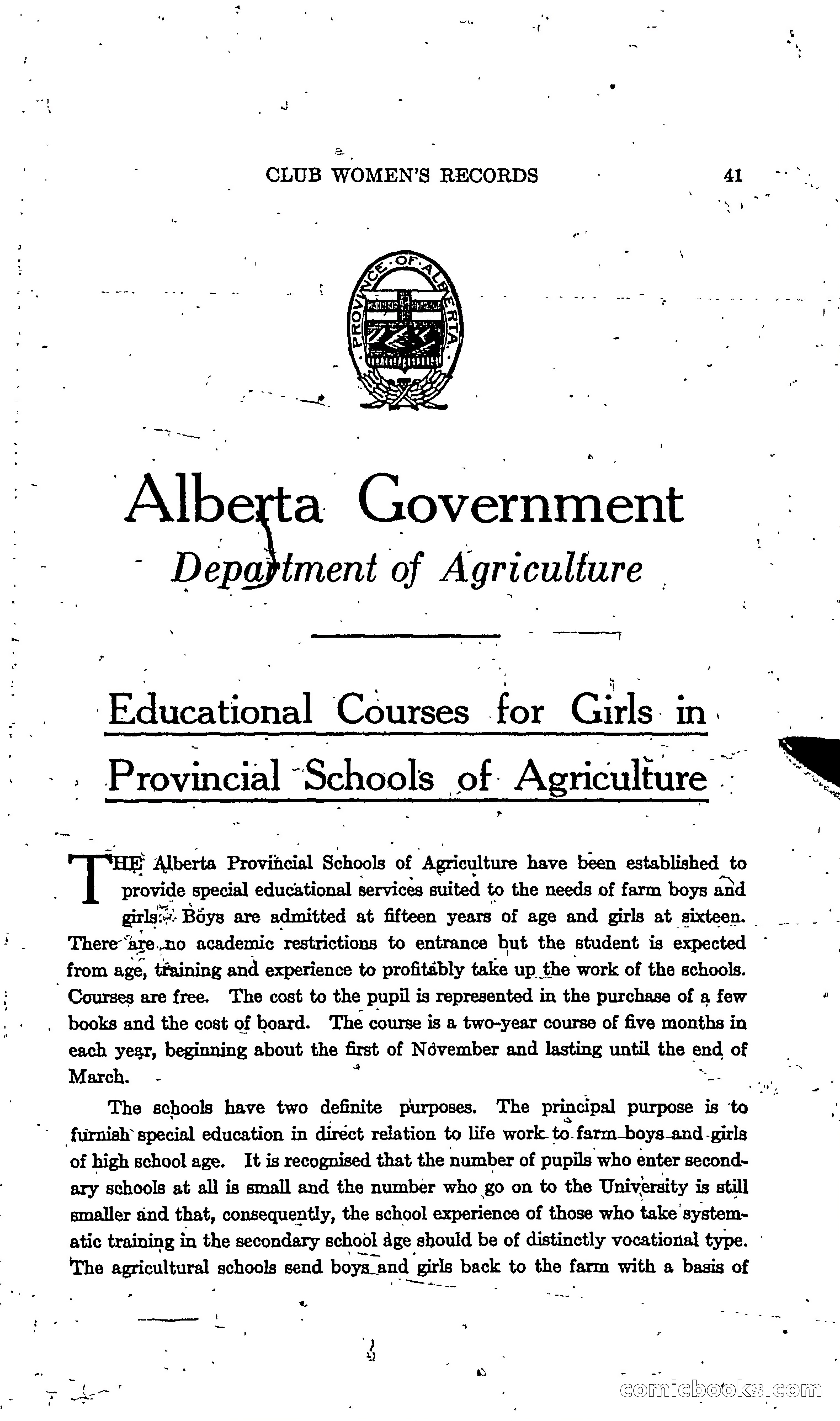The Alberta Club Woman's Blue Book — page 43 of 132
