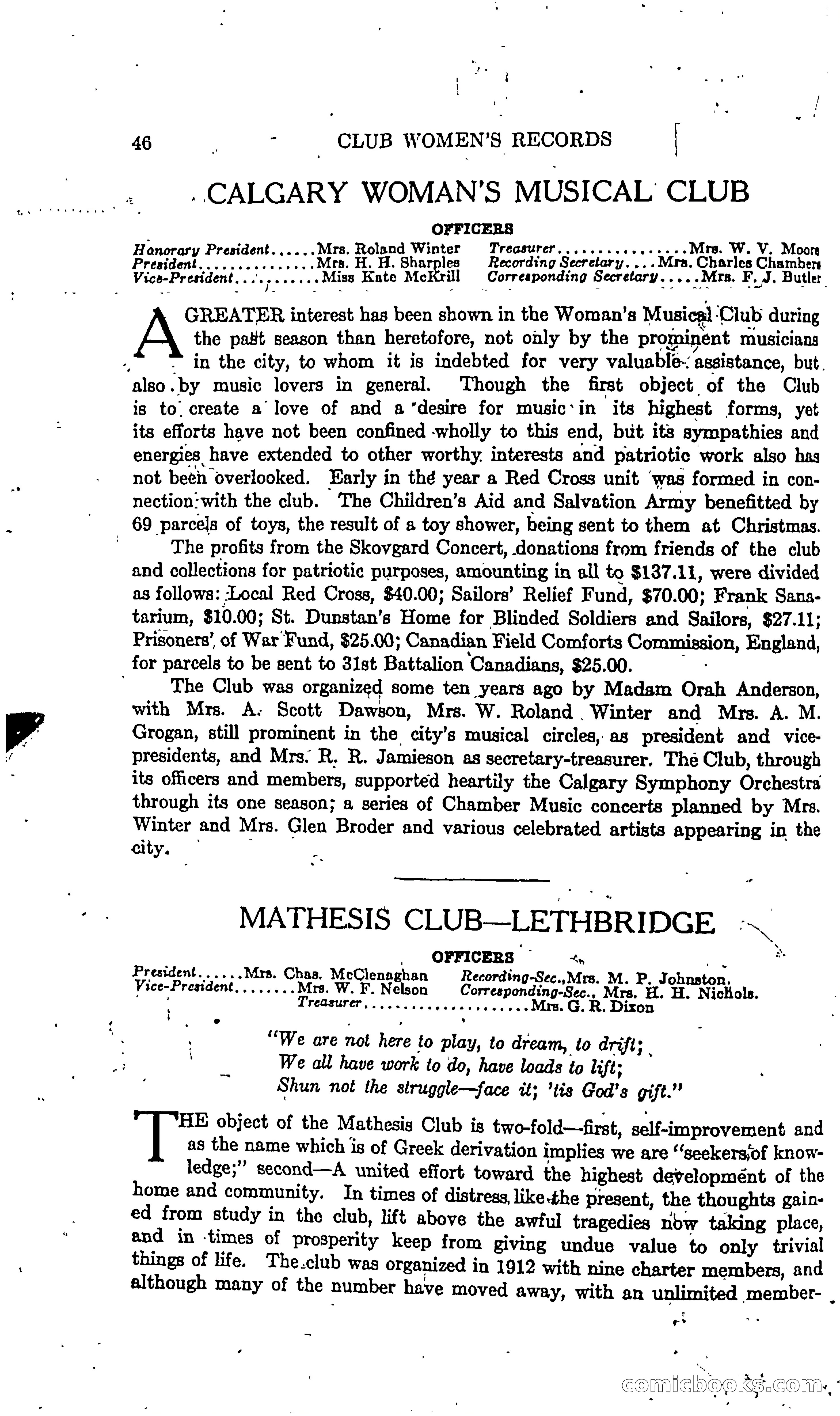 The Alberta Club Woman's Blue Book — page 48 of 132