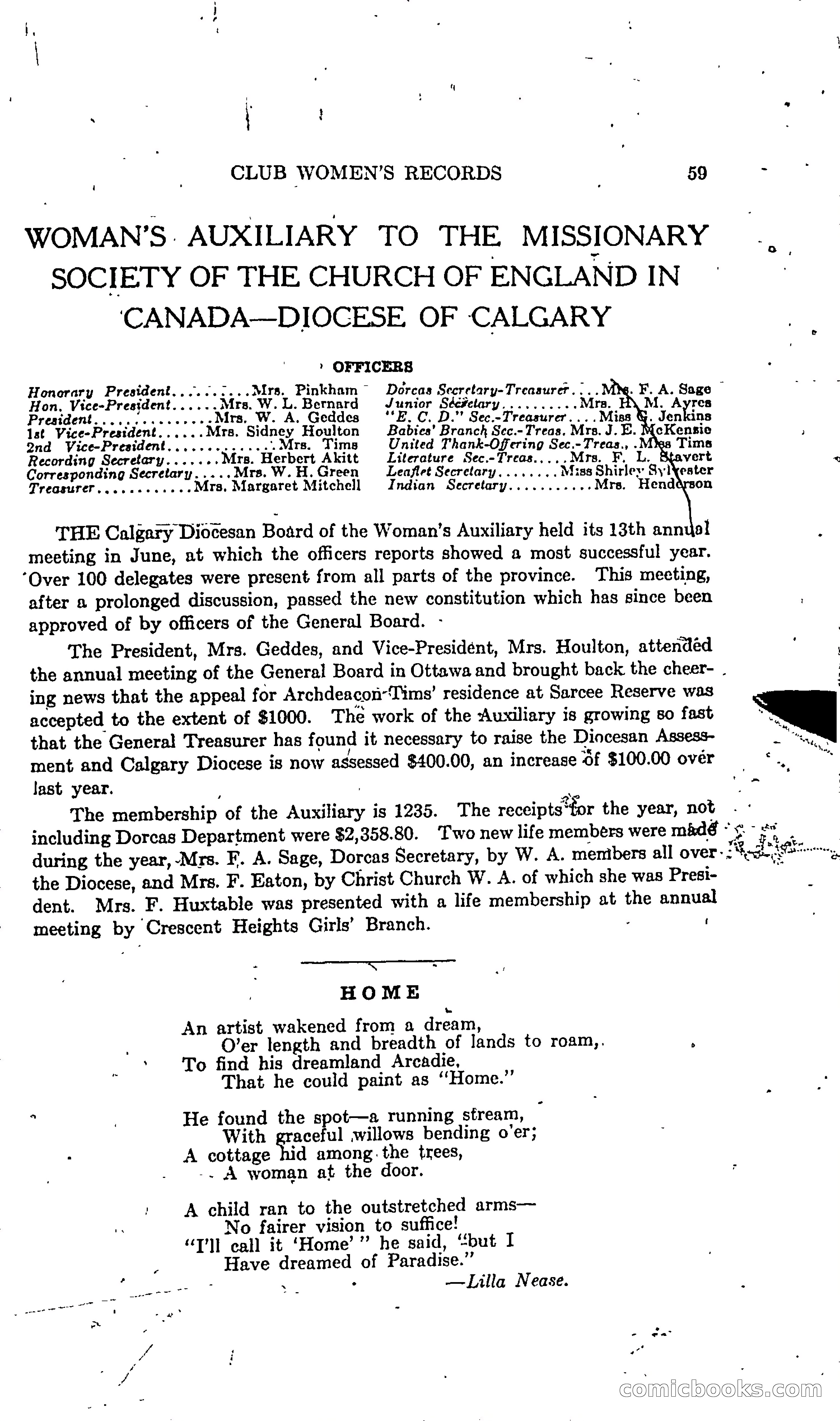 The Alberta Club Woman's Blue Book — page 61 of 132