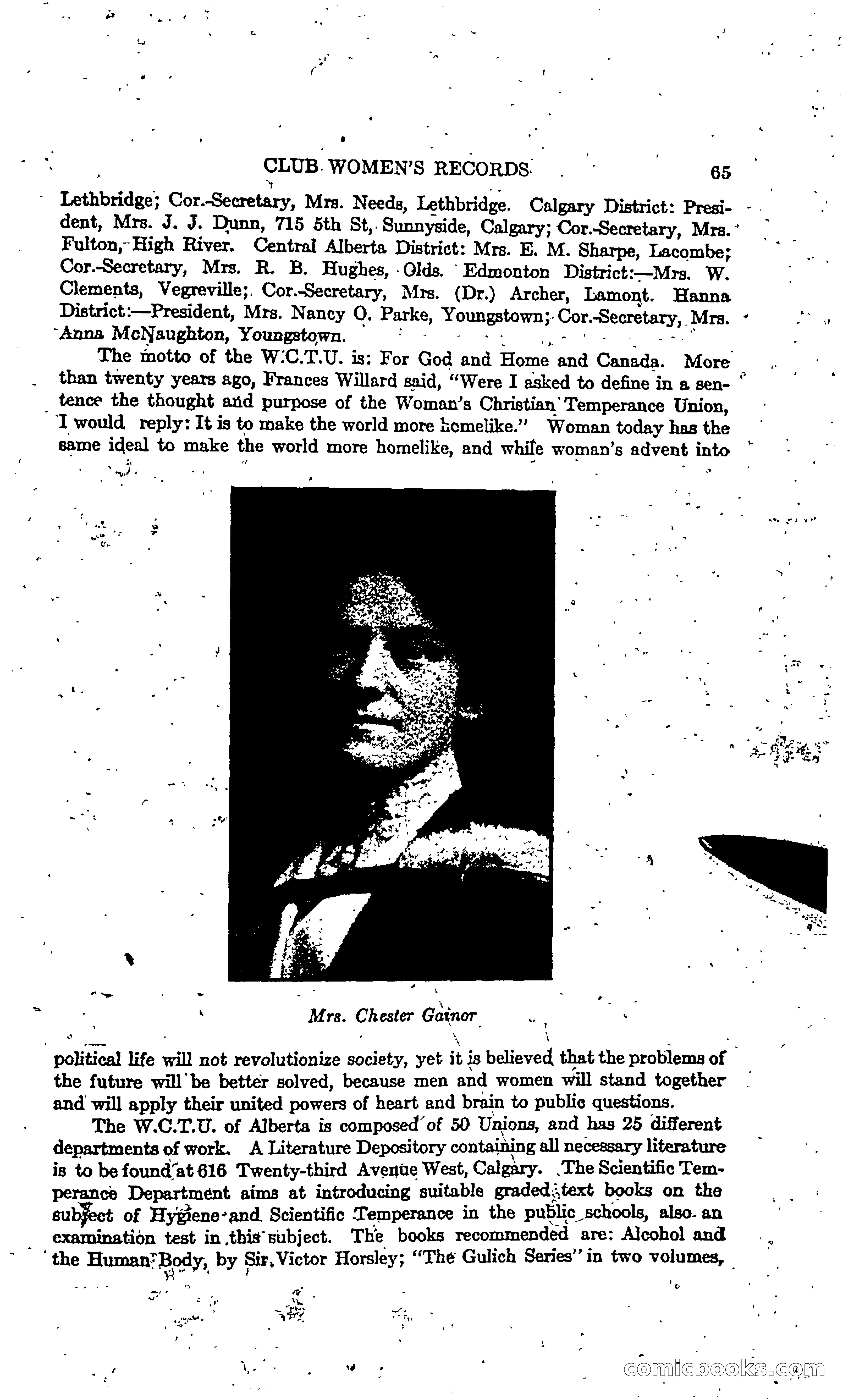 The Alberta Club Woman's Blue Book — page 67 of 132