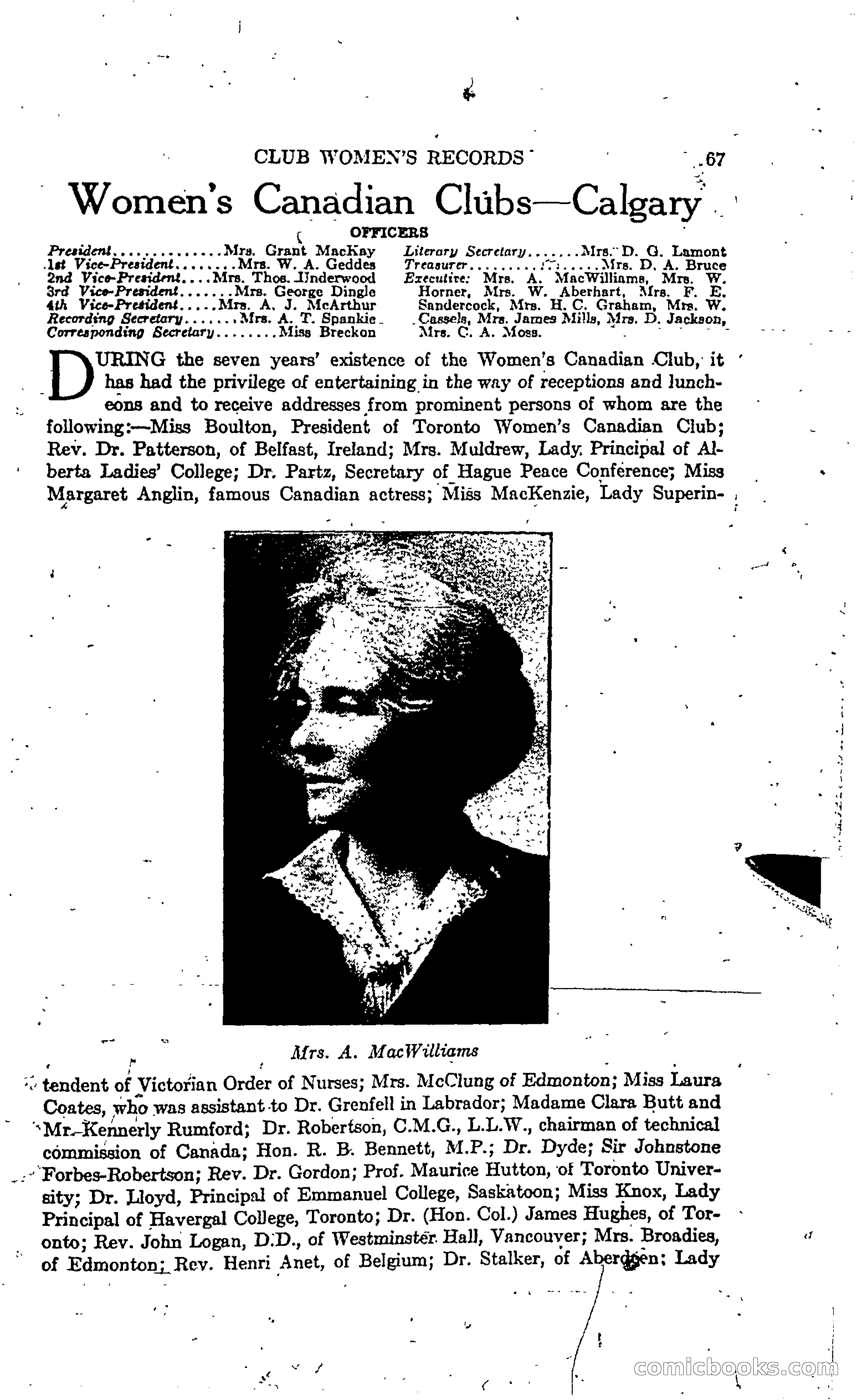 The Alberta Club Woman's Blue Book — page 69 of 132