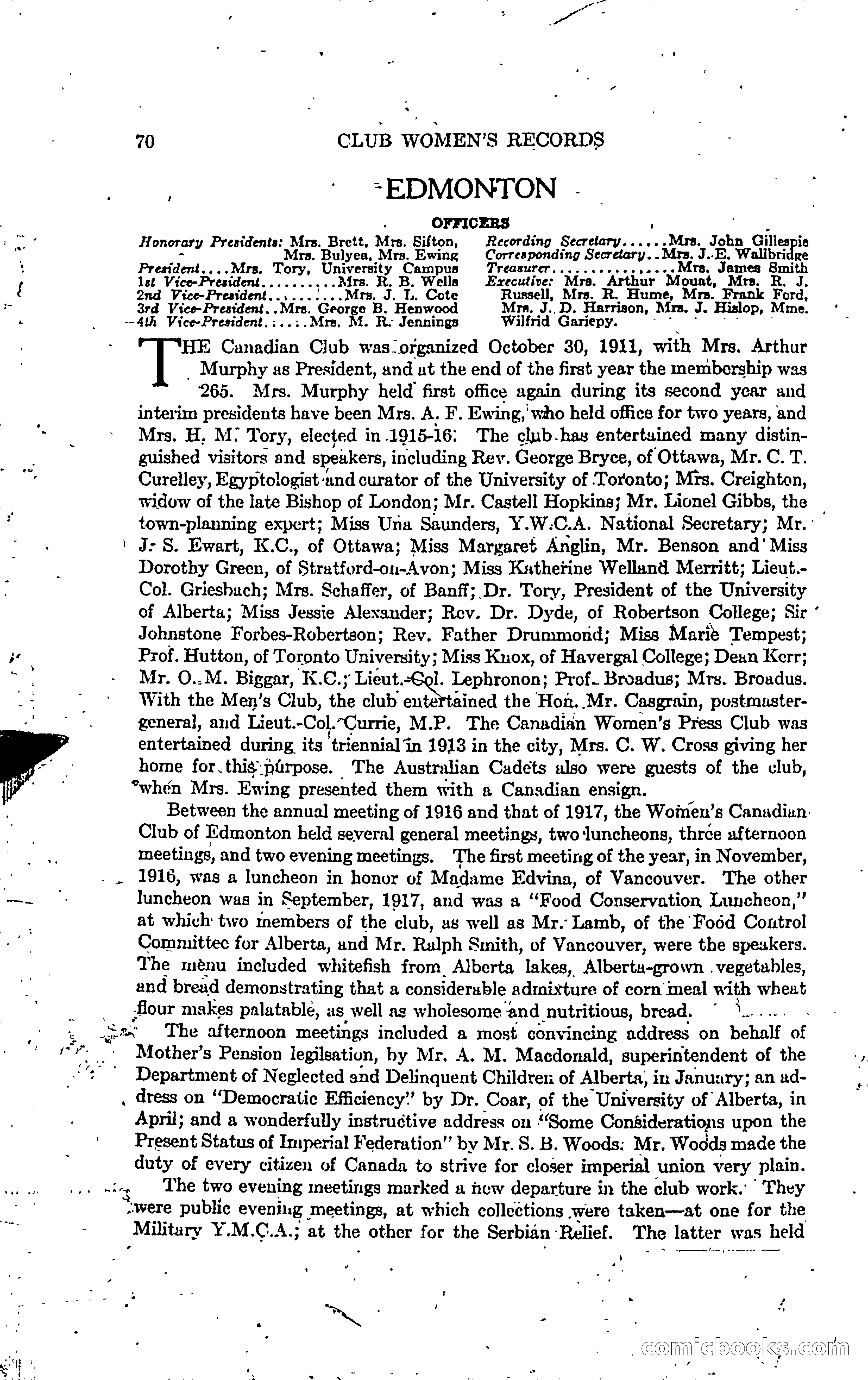 The Alberta Club Woman's Blue Book — page 72 of 132