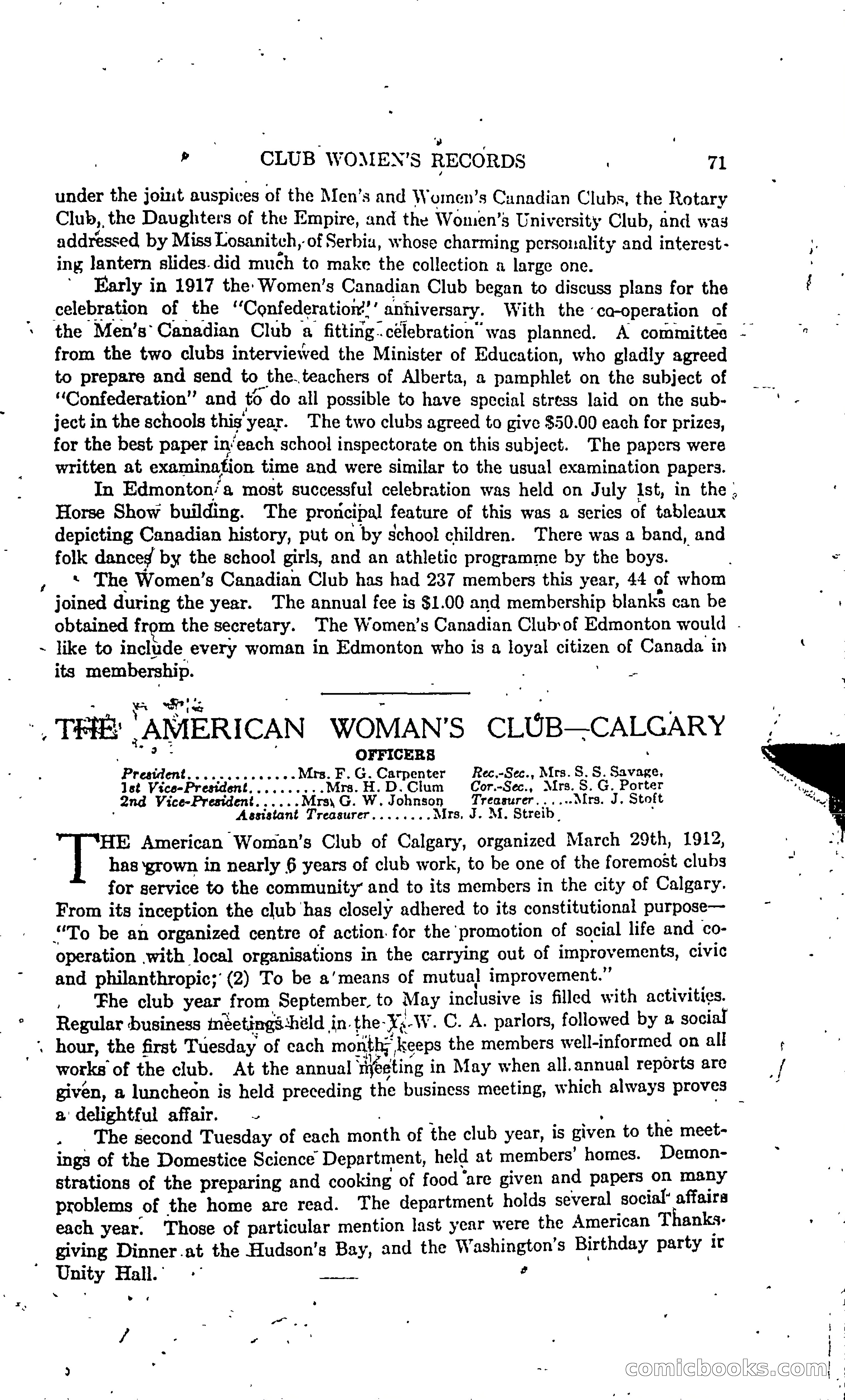 The Alberta Club Woman's Blue Book — page 73 of 132
