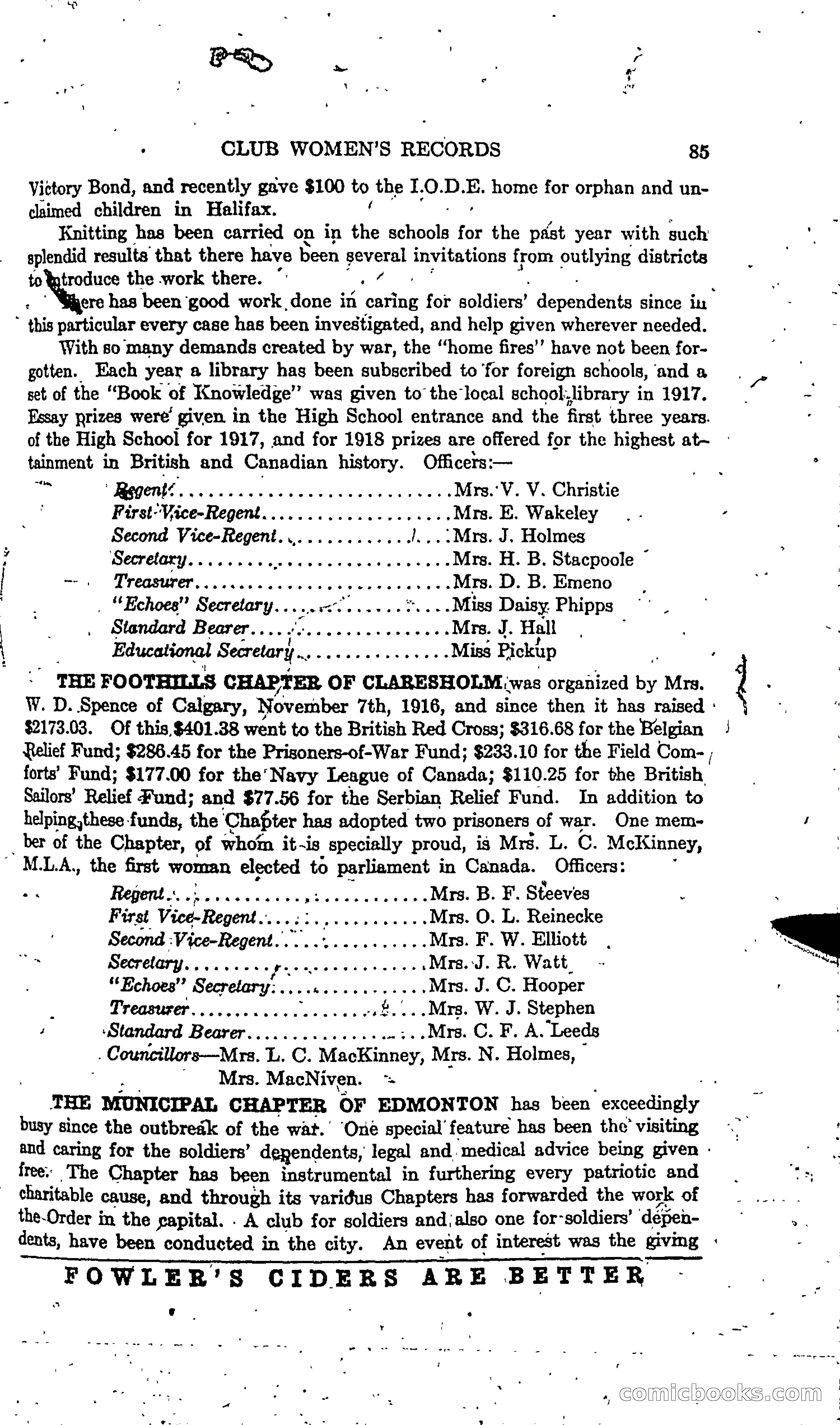 The Alberta Club Woman's Blue Book — page 87 of 132