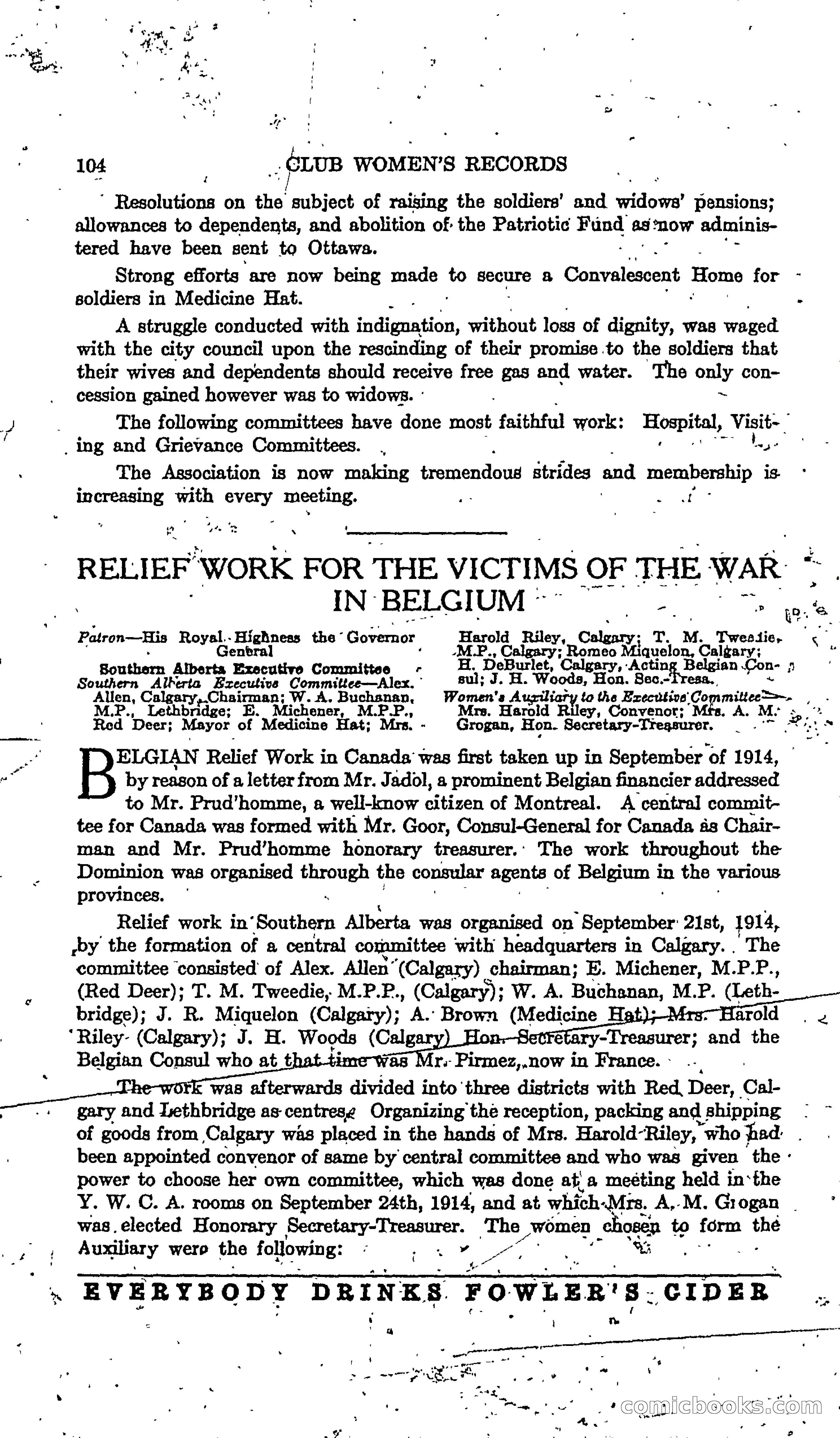 The Alberta Club Woman's Blue Book — page 106 of 132