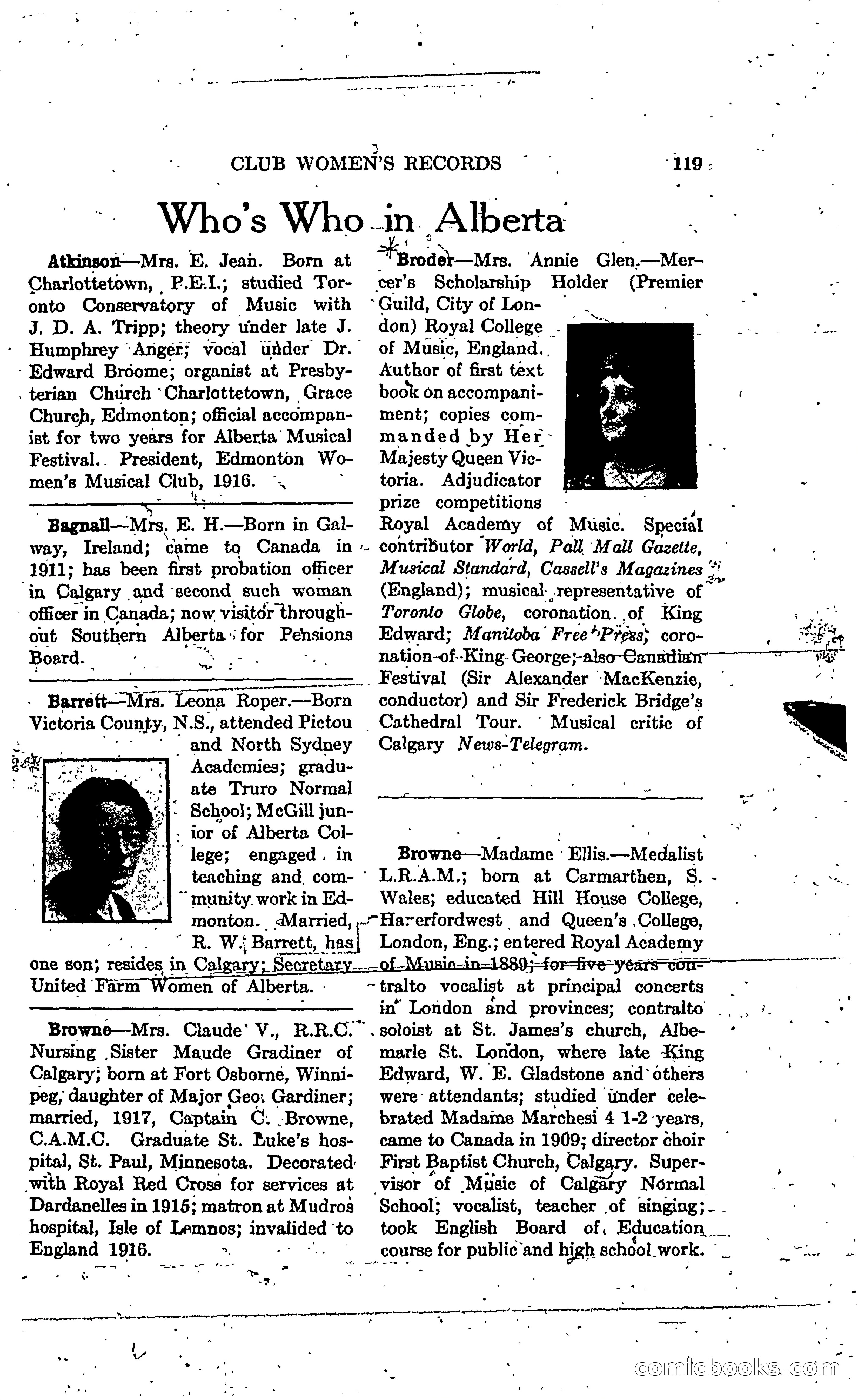 The Alberta Club Woman's Blue Book — page 121 of 132
