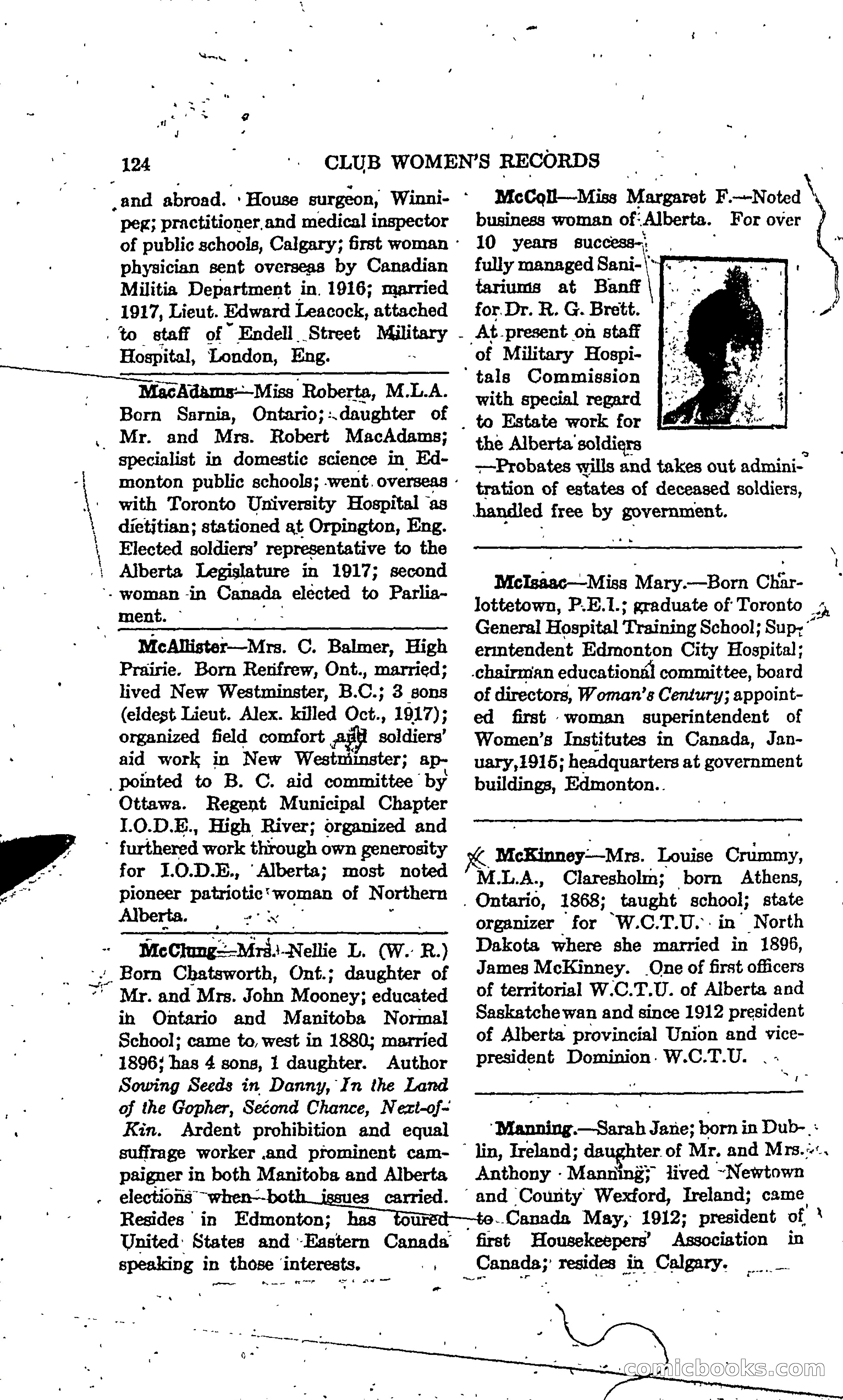 The Alberta Club Woman's Blue Book — page 126 of 132