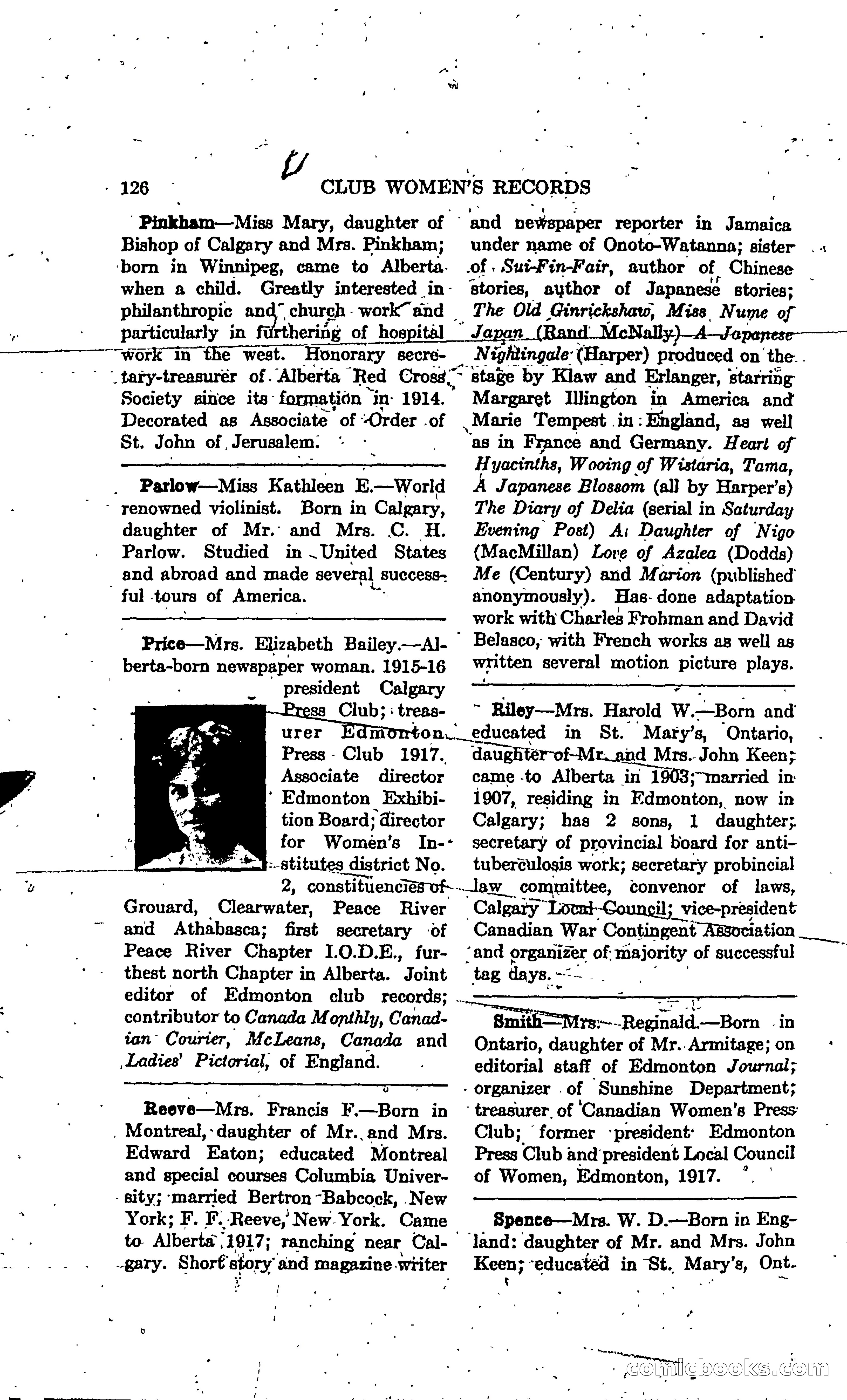 The Alberta Club Woman's Blue Book — page 128 of 132