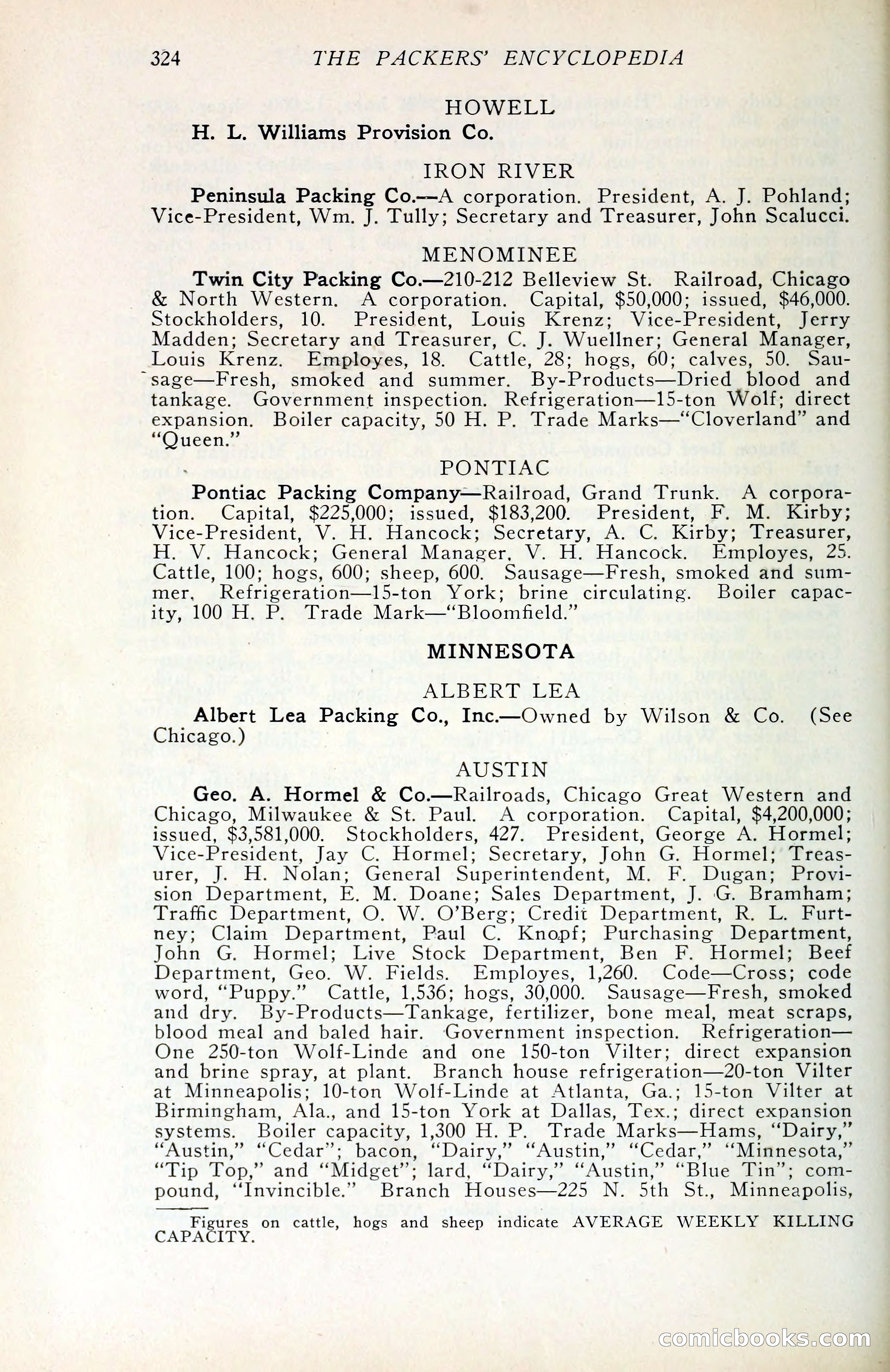 The Packers' Encyclopedia Blue Book — page 335 of 399