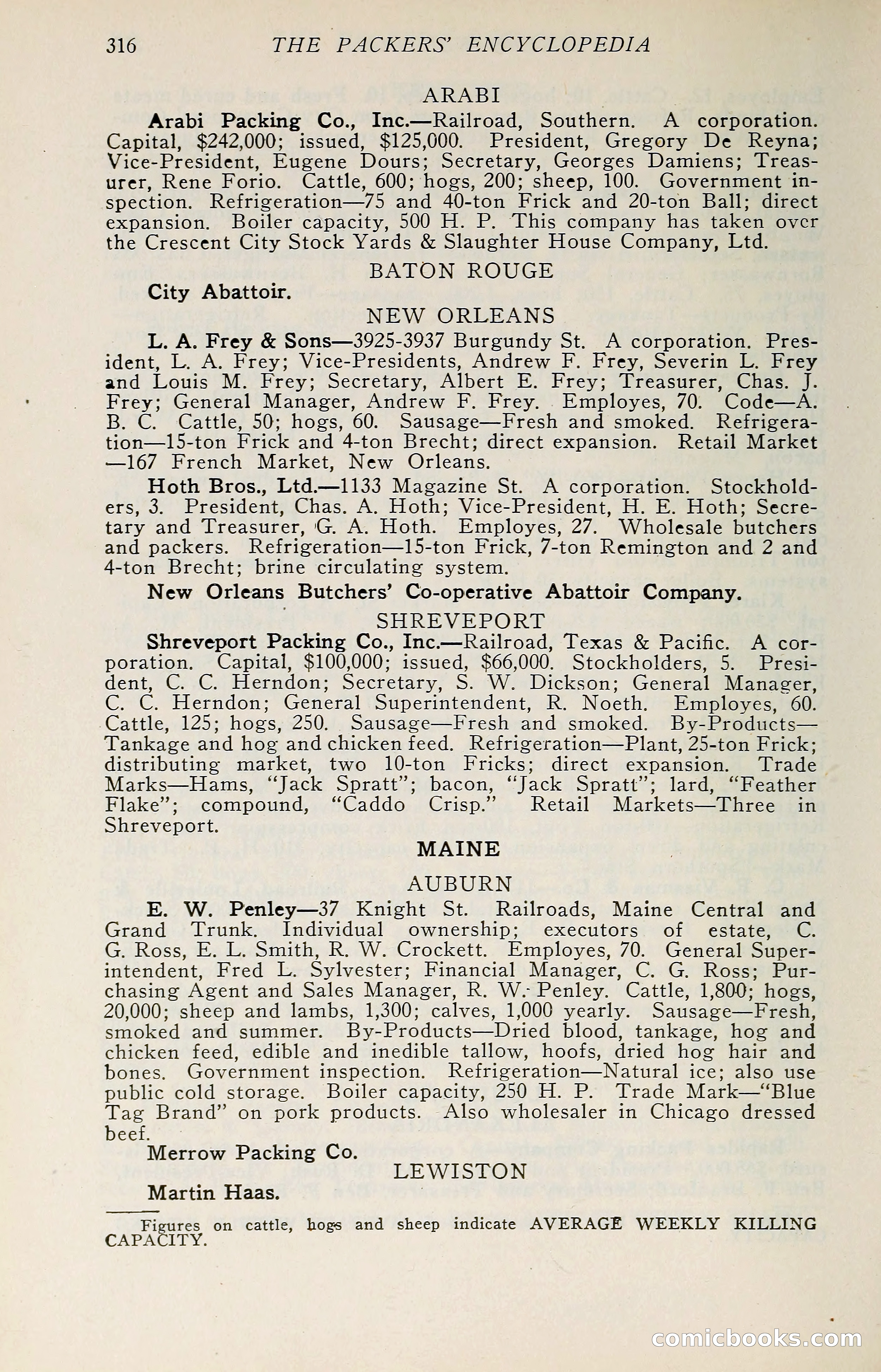 The Packers' Encyclopedia: Blue Book of the American Meat Packing and Allied Industries — page 331 of 399