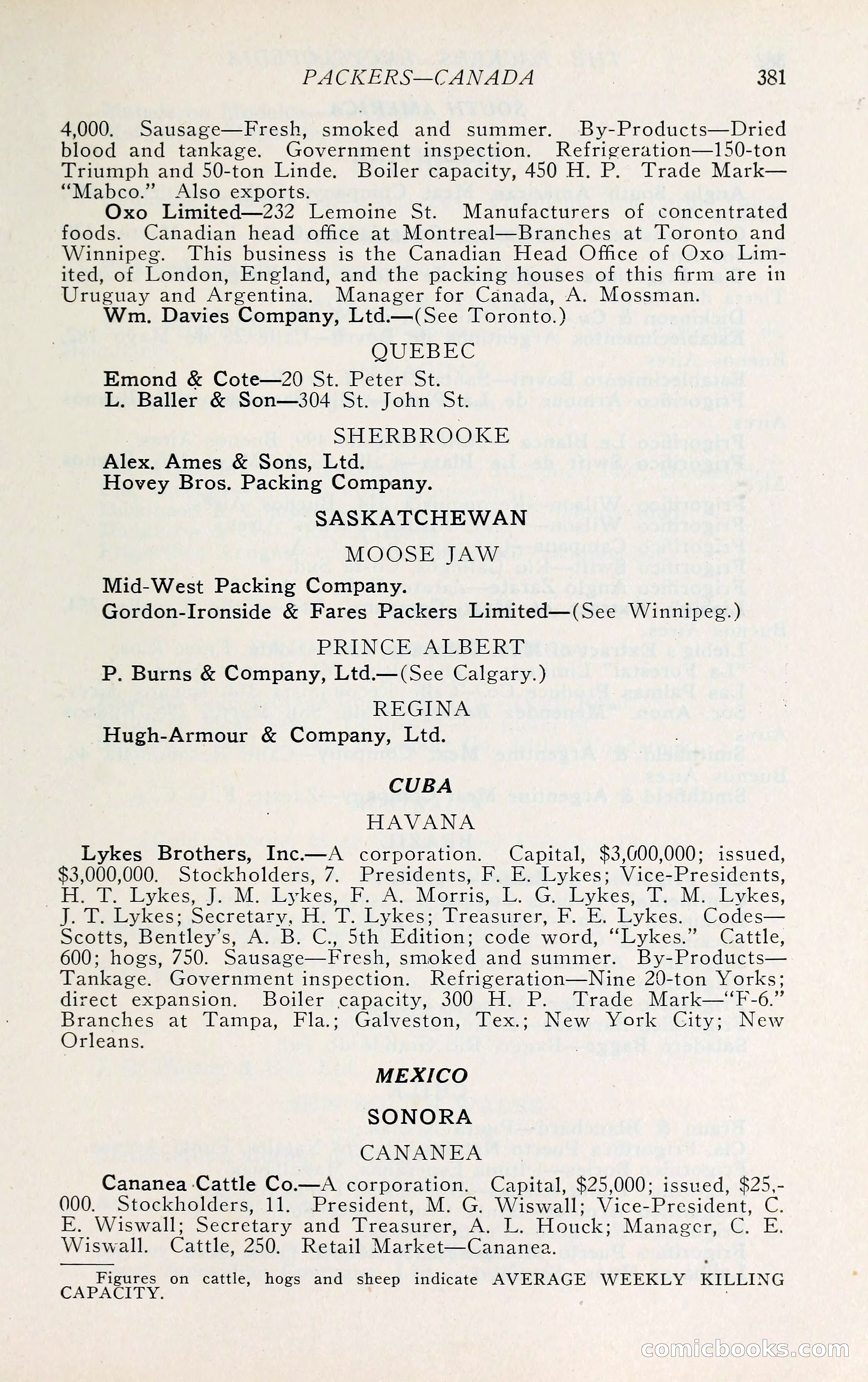 The Packers' Encyclopedia: Blue Book of the American Meat Packing and Allied Industries — page 396 of 399