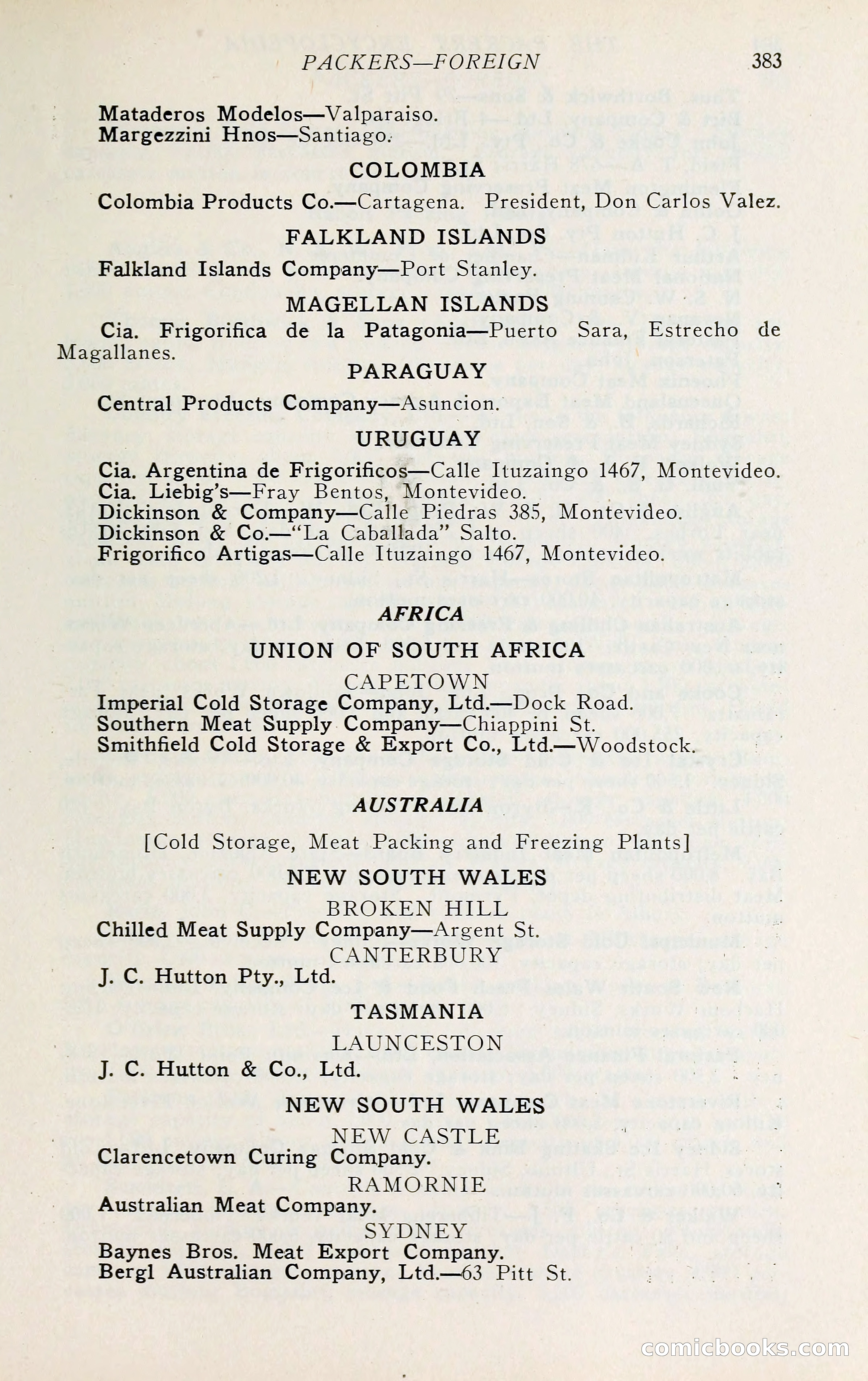The Packers' Encyclopedia: Blue Book of the American Meat Packing and Allied Industries — page 398 of 399