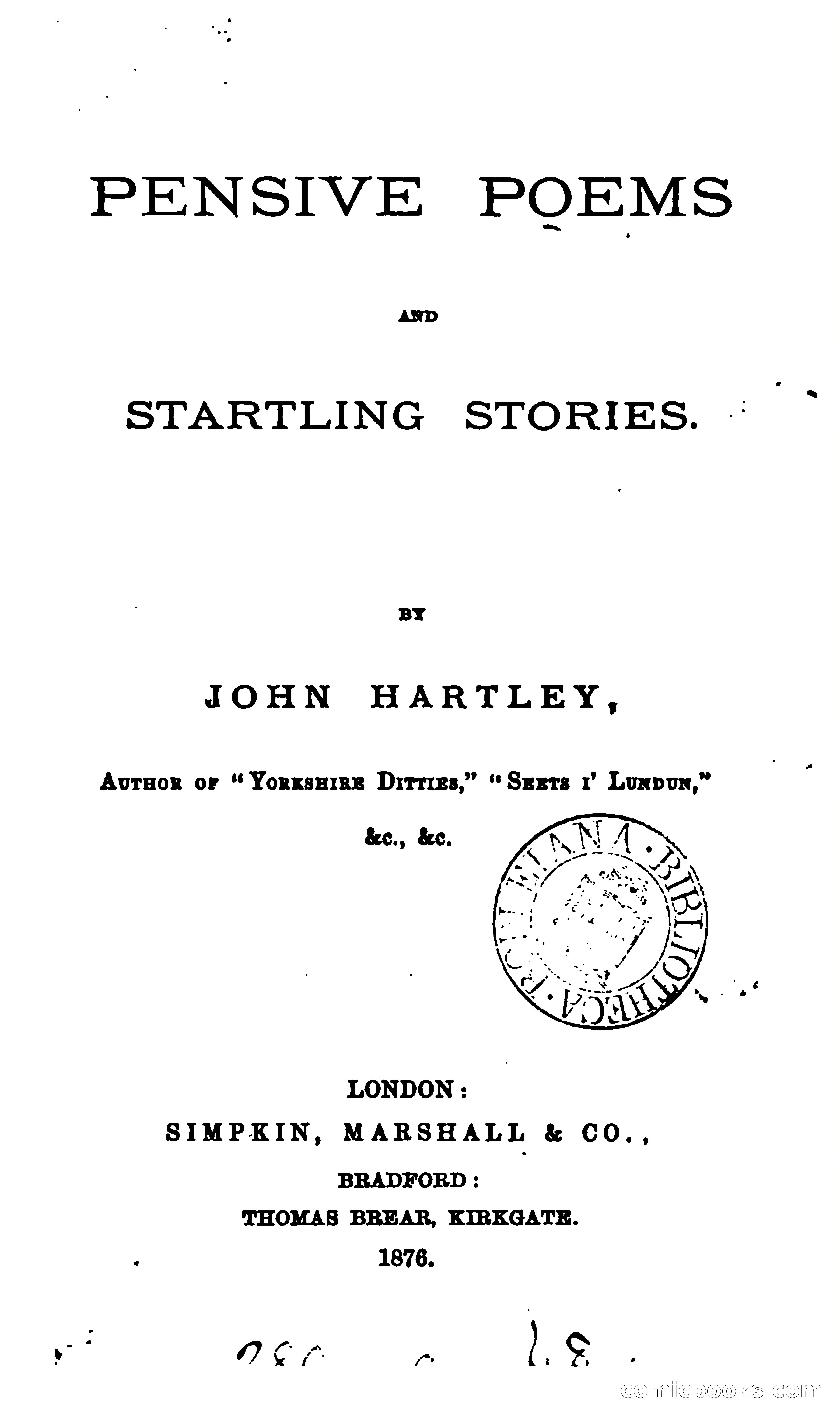 Pensive poems and startling stories — page 6 of 142