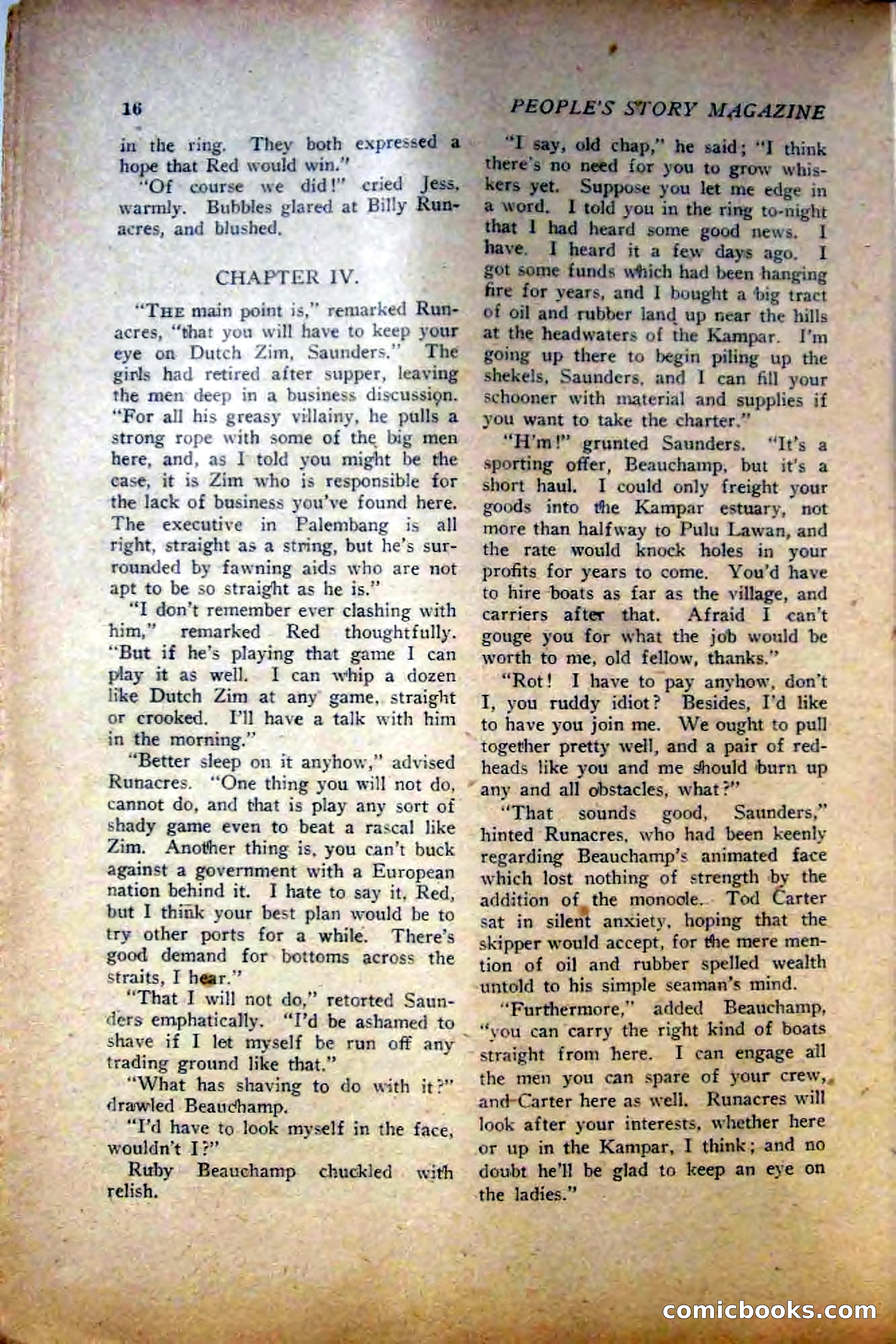 People's Story Magazine, November 25, 1922 — page 18 of 196