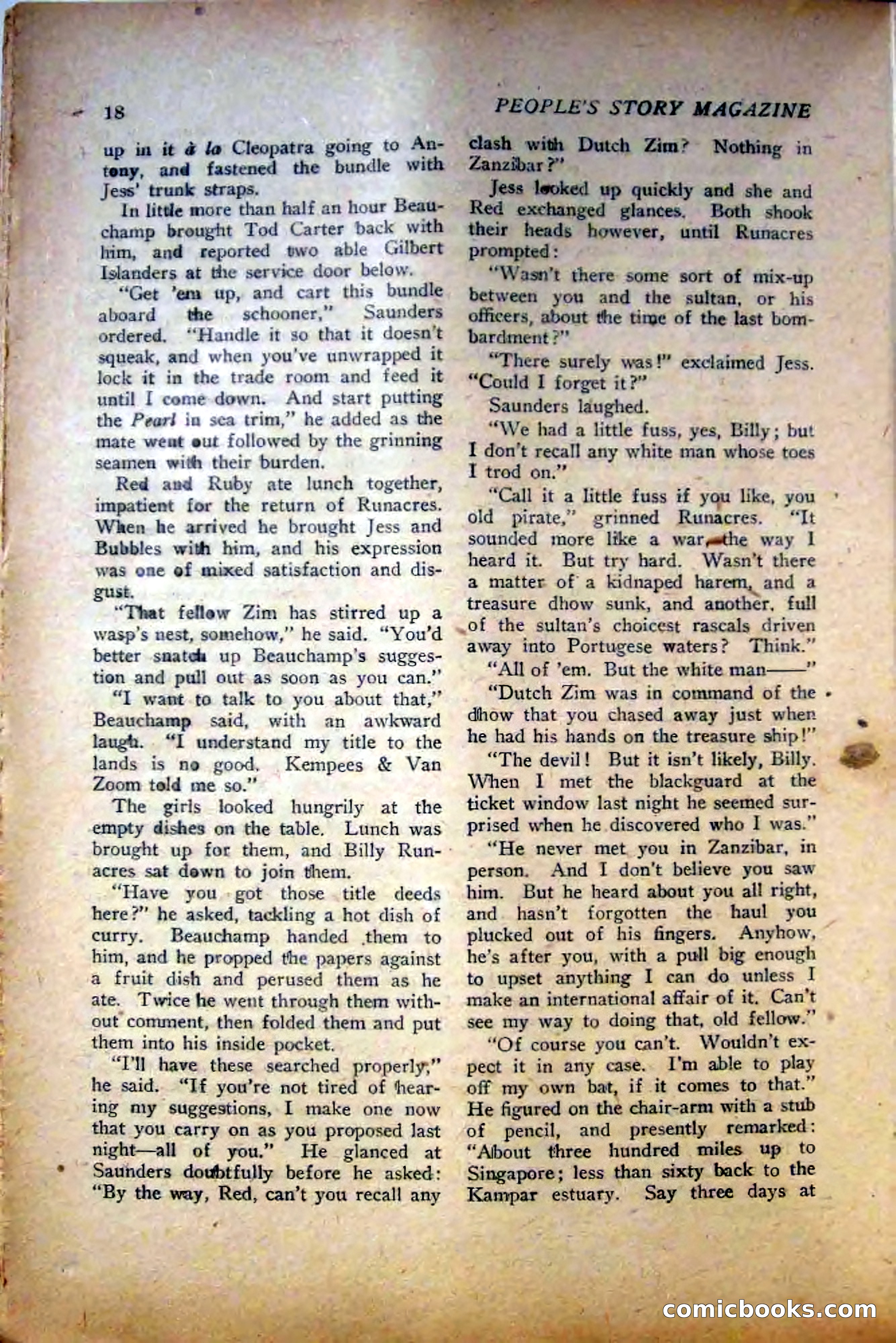 People's Story Magazine, November 25, 1922 — page 20 of 196