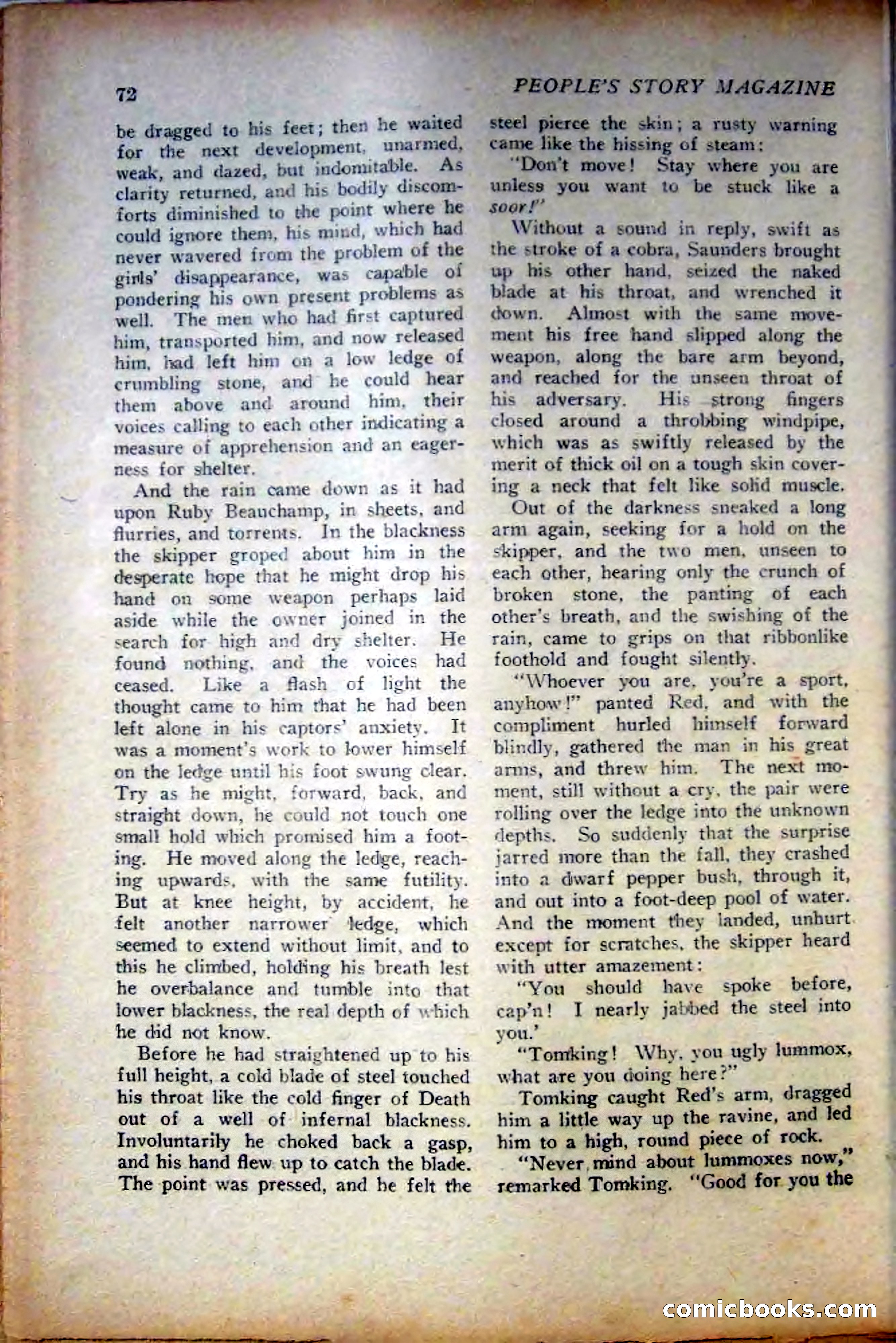 People's Story Magazine, November 25, 1922 — page 74 of 196