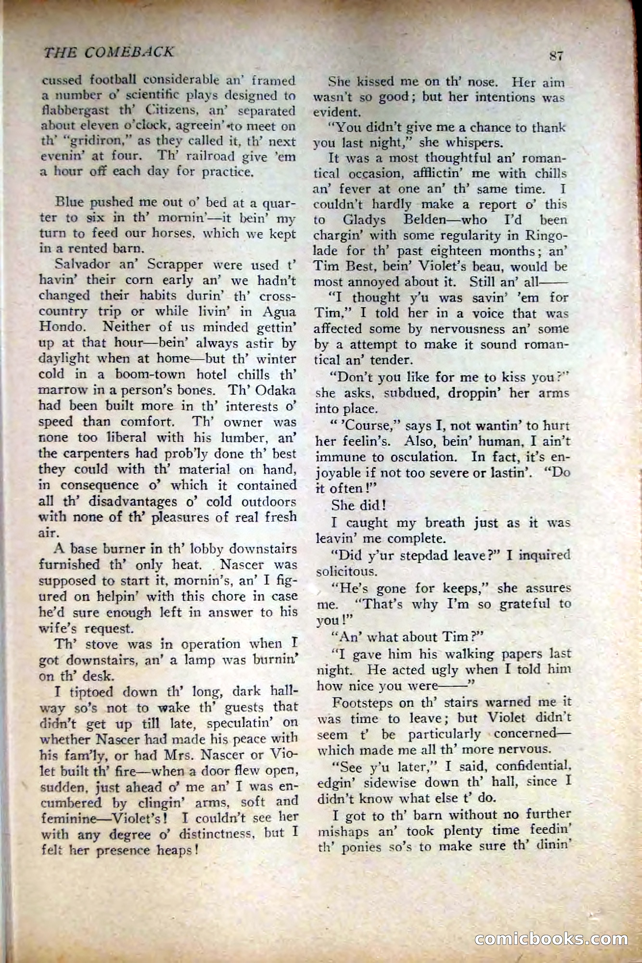 People's Story Magazine, November 25, 1922 — page 89 of 196