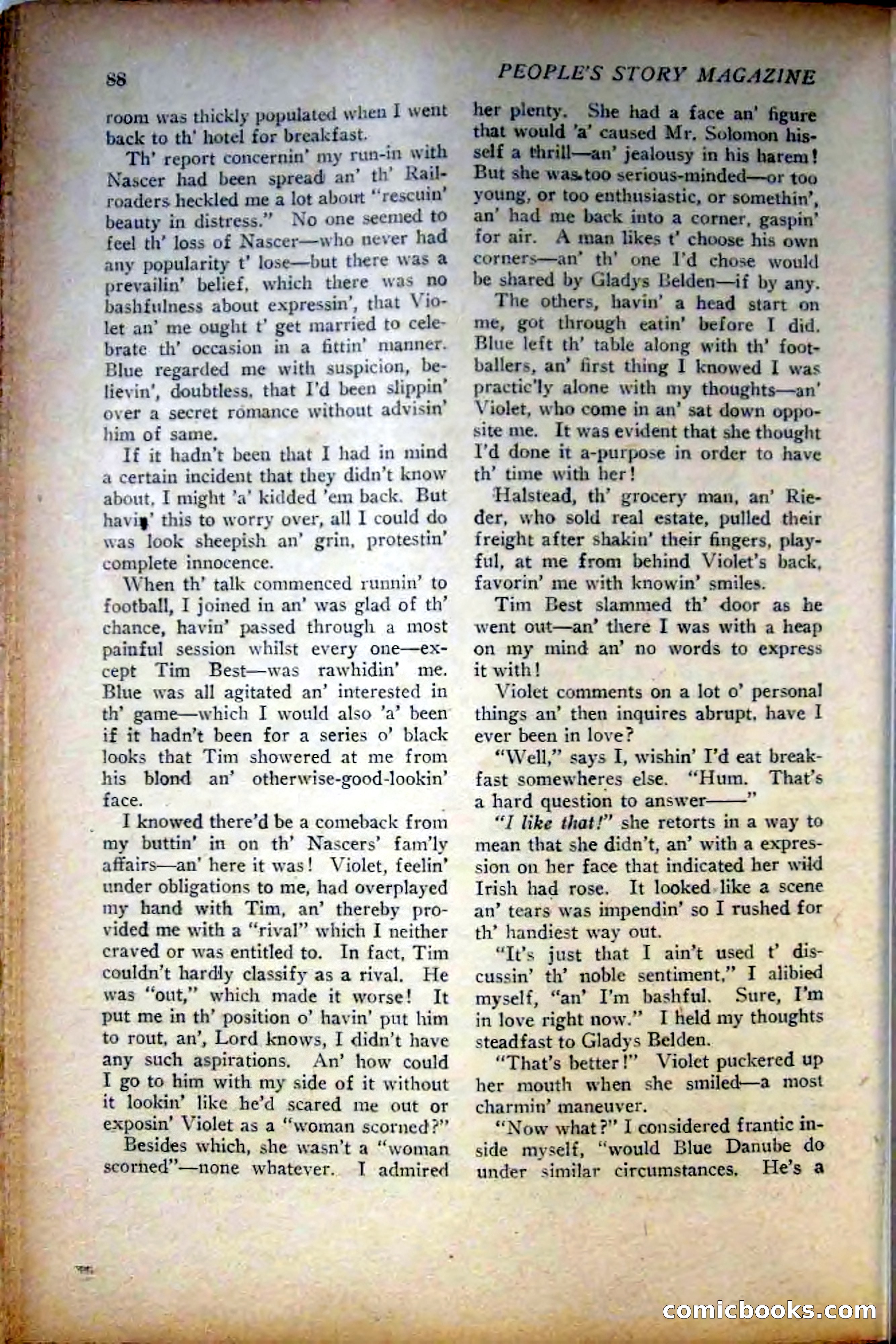 People's Story Magazine, November 25, 1922 — page 90 of 196
