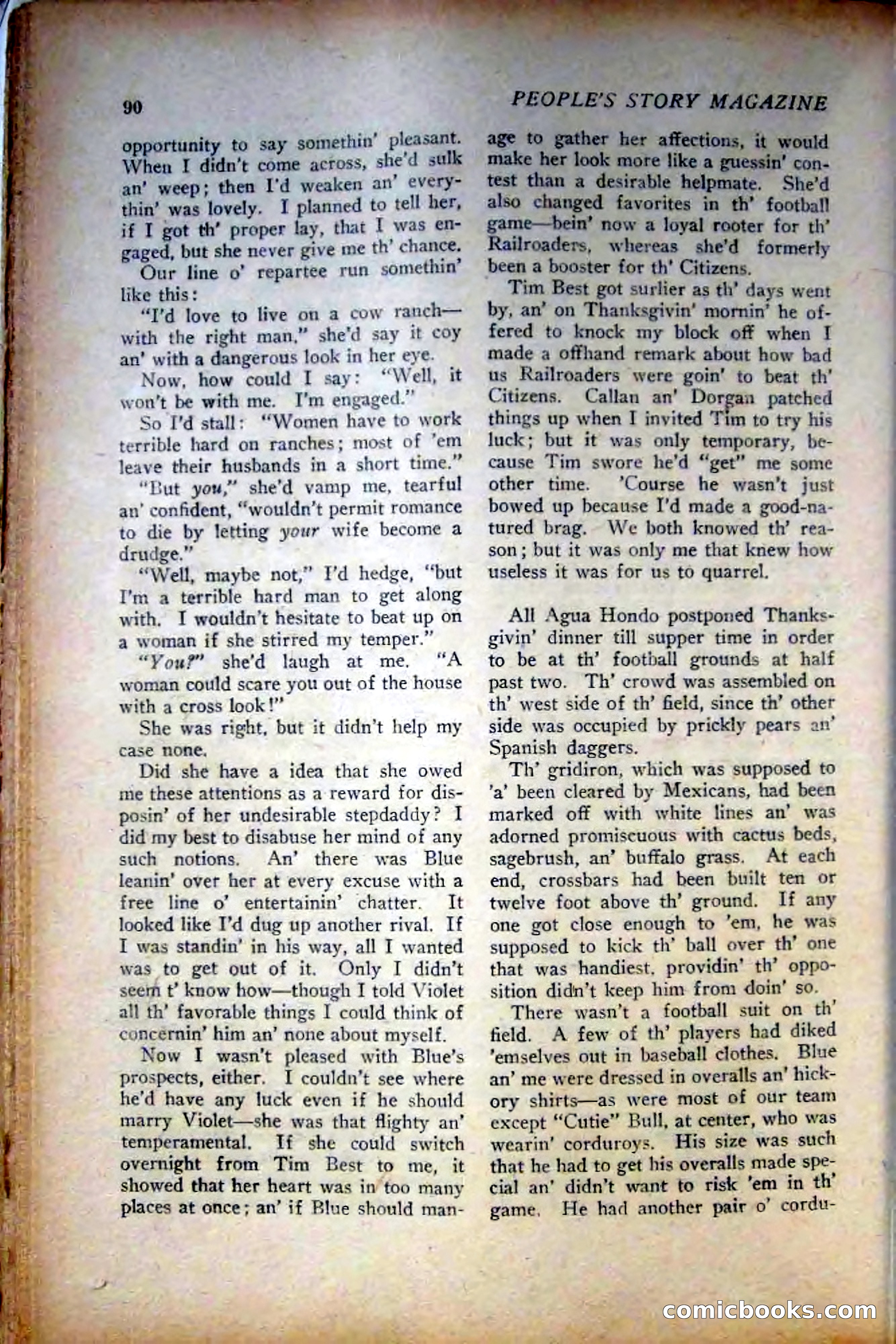 People's Story Magazine, November 25, 1922 — page 92 of 196