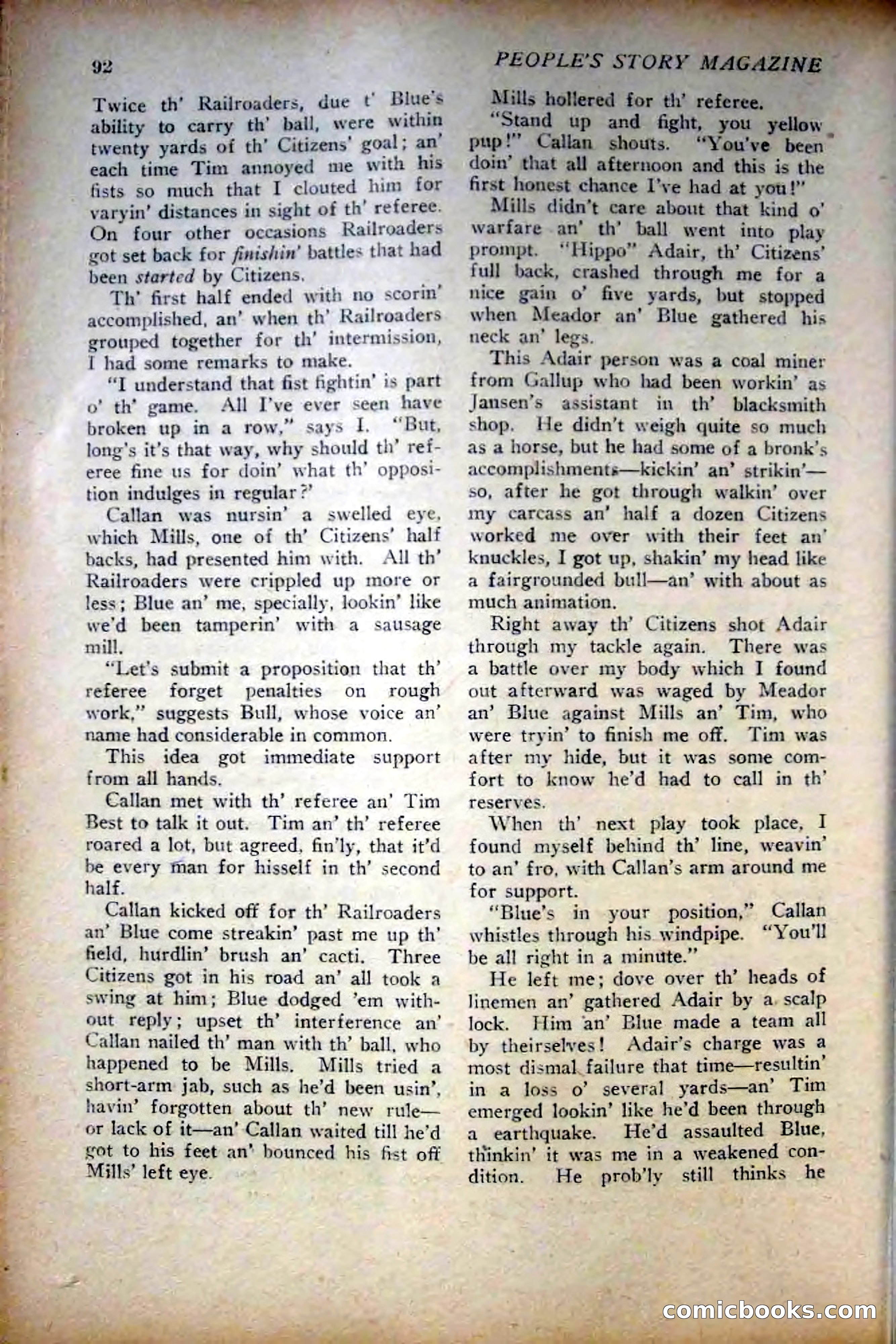 People's Story Magazine, November 25, 1922 — page 94 of 196