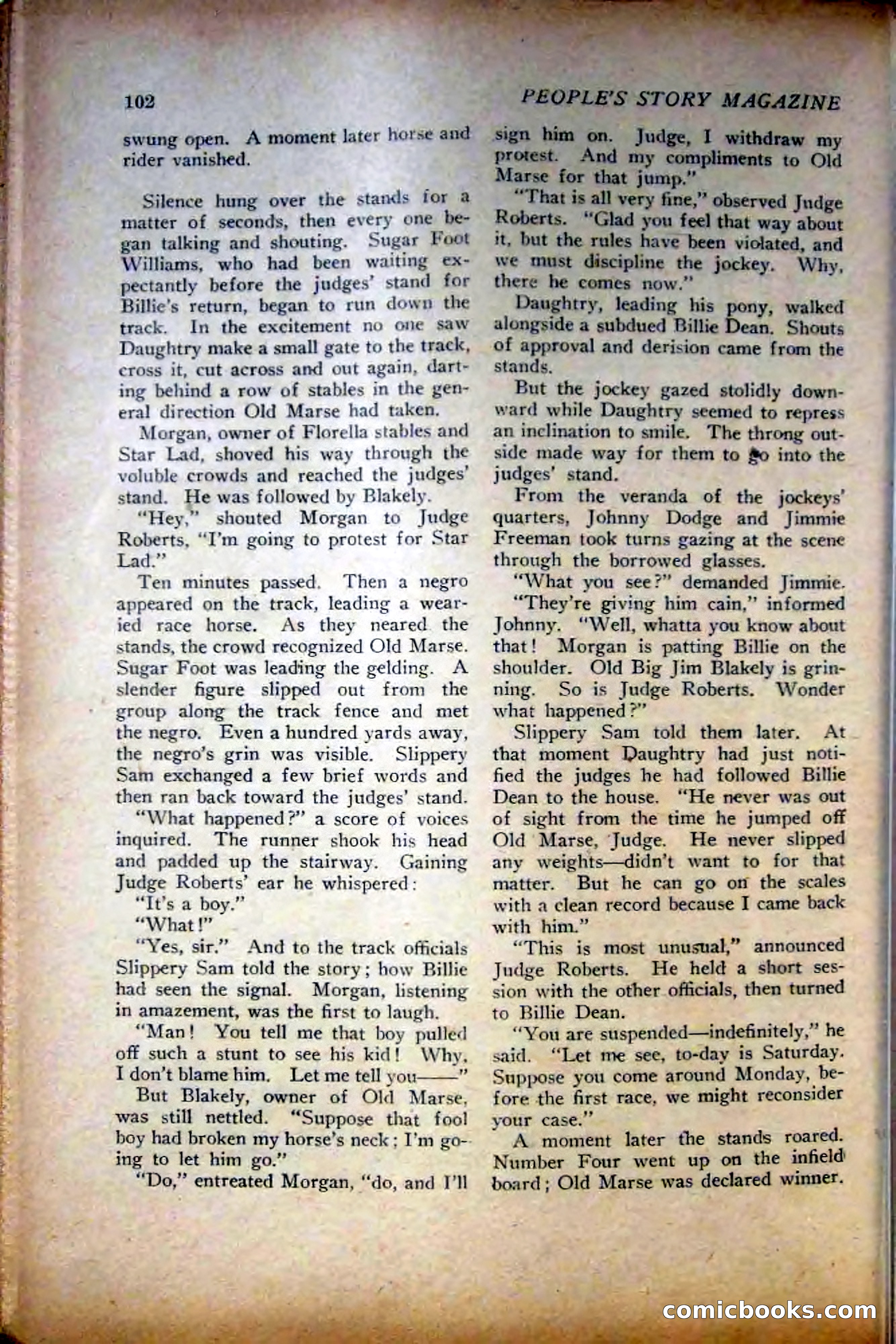 People's Story Magazine, November 25, 1922 — page 104 of 196