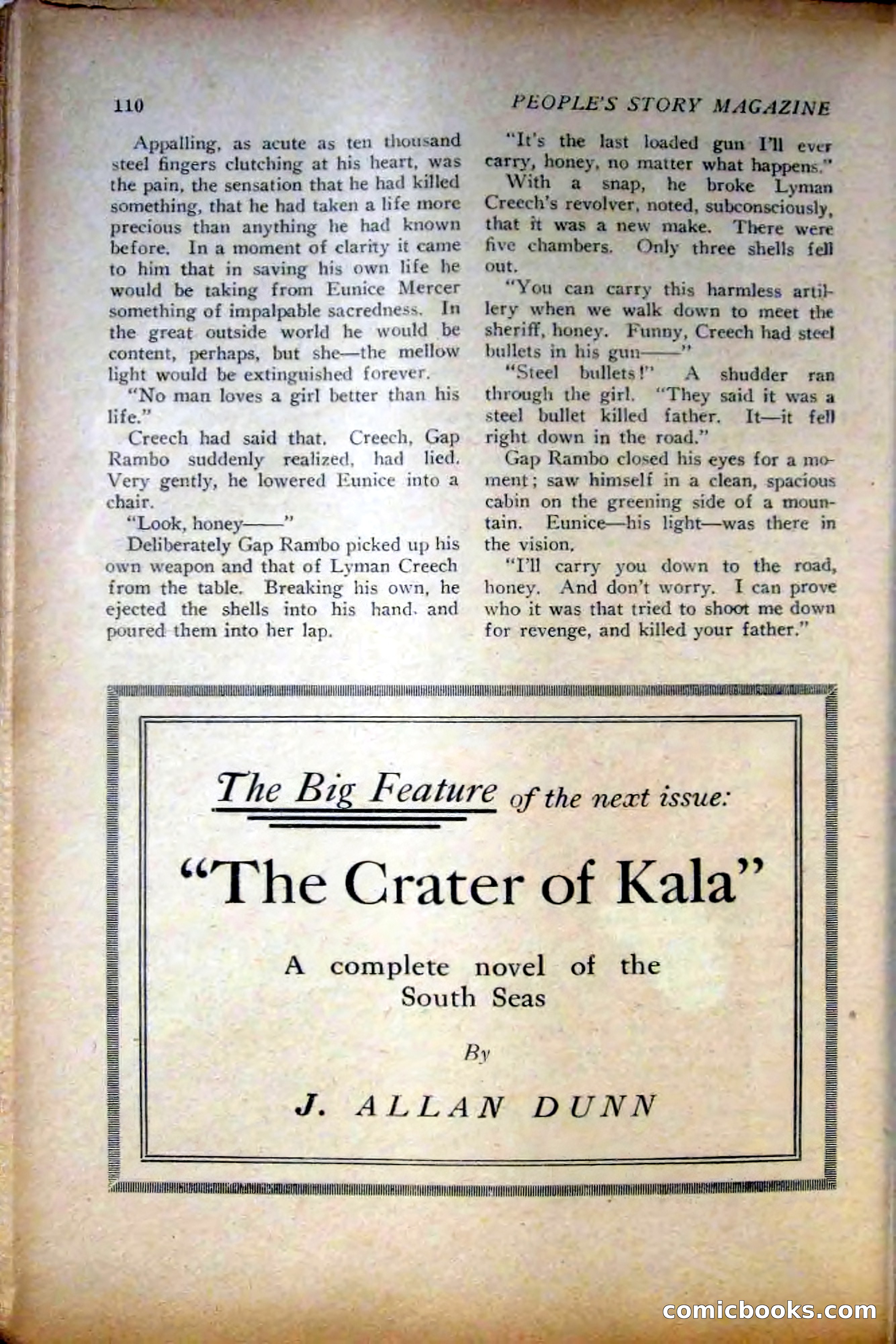 People's Story Magazine, November 25, 1922 — page 112 of 196