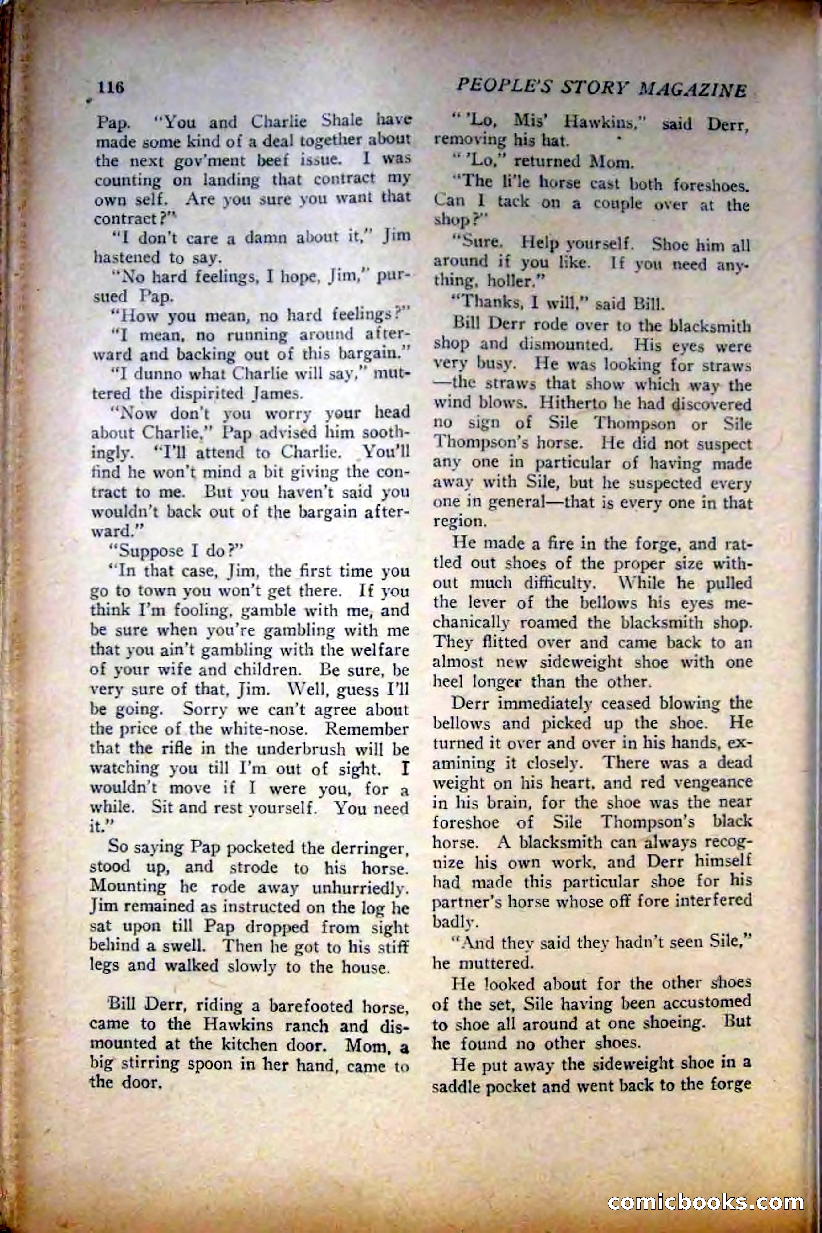 People's Story Magazine, November 25, 1922 — page 118 of 196