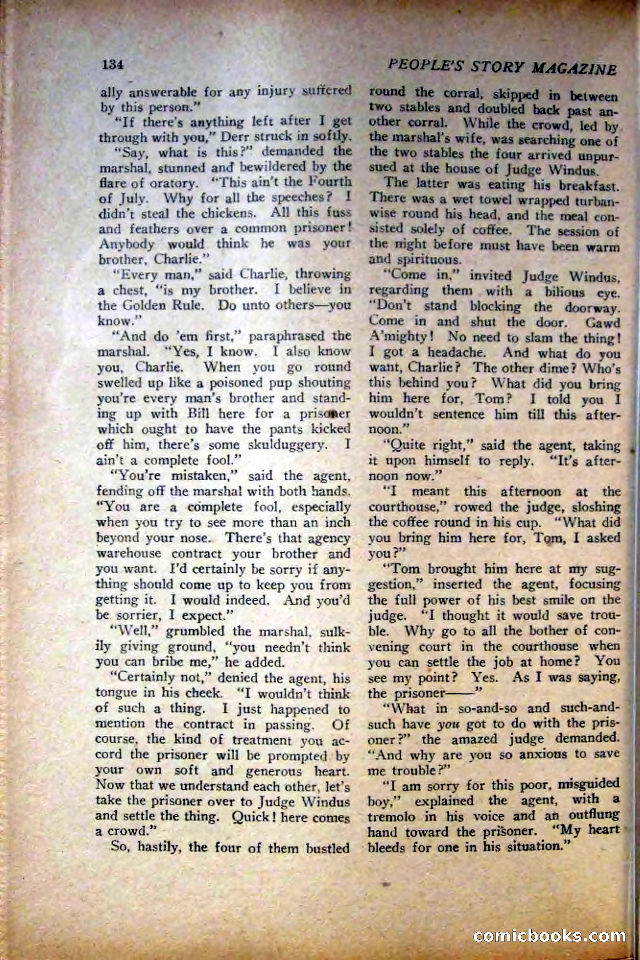 People's Story Magazine, November 25, 1922 — page 136 of 196