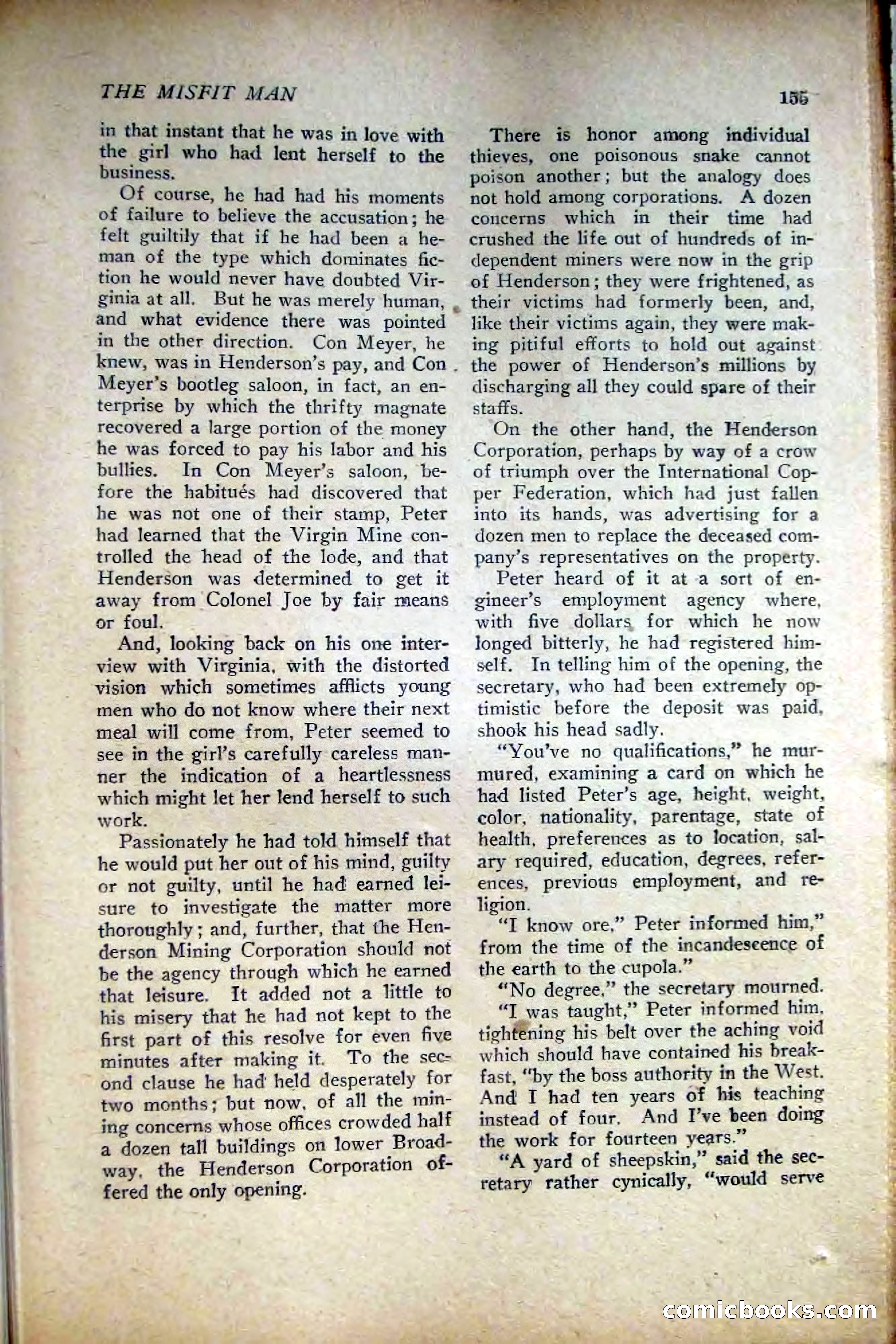 People's Story Magazine, November 25, 1922 — page 157 of 196