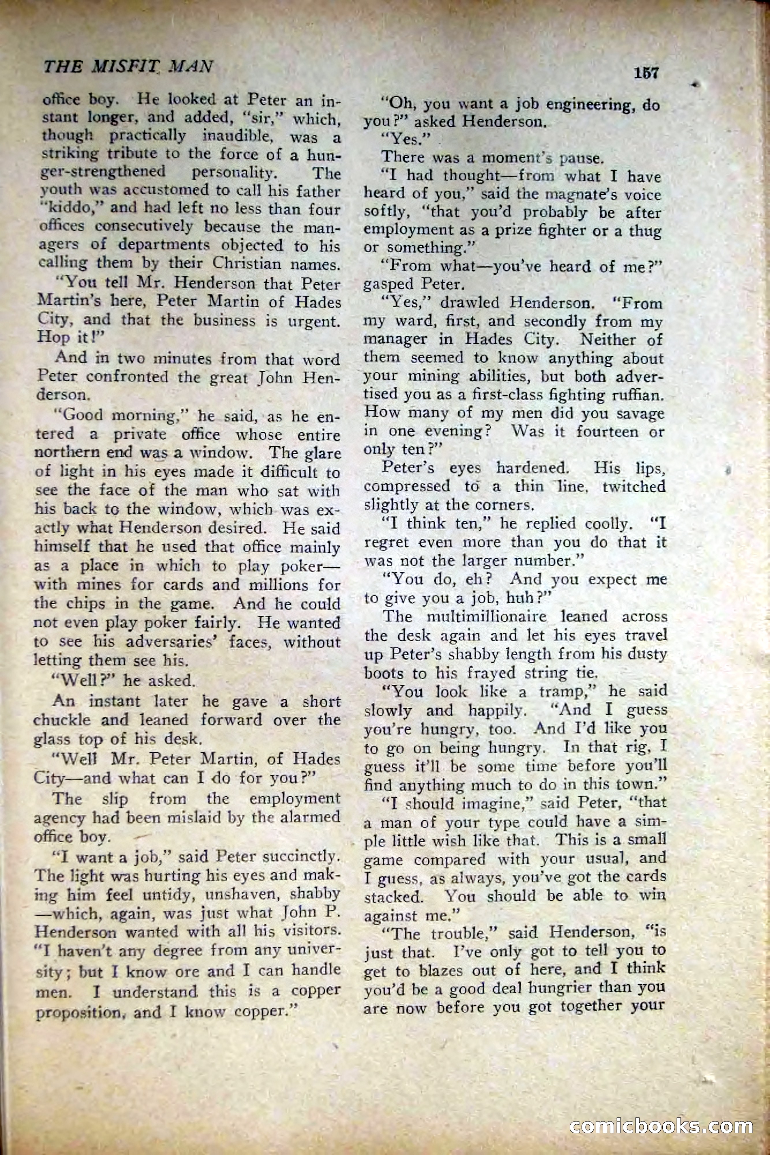 People's Story Magazine, November 25, 1922 — page 159 of 196