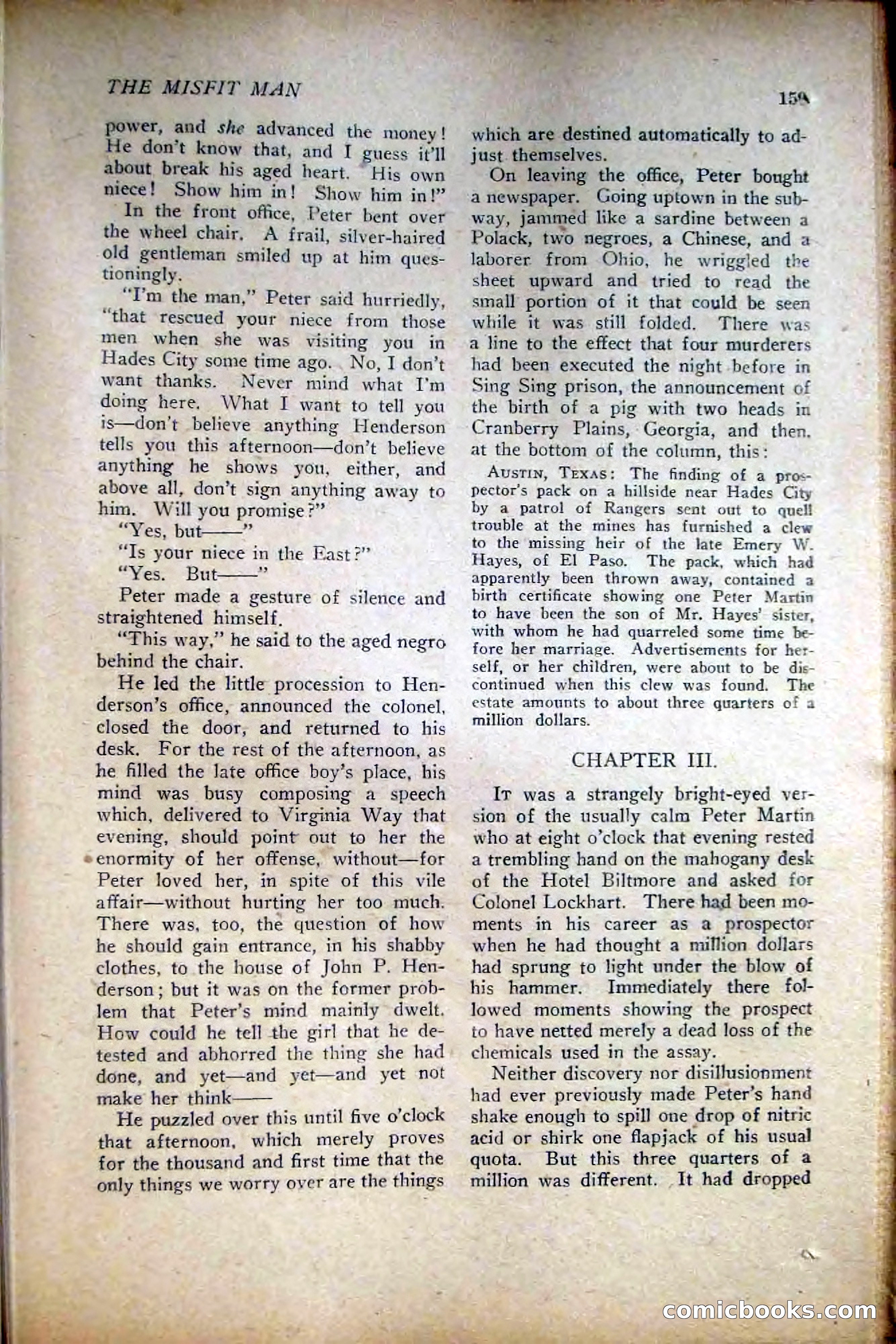 People's Story Magazine, November 25, 1922 — page 161 of 196