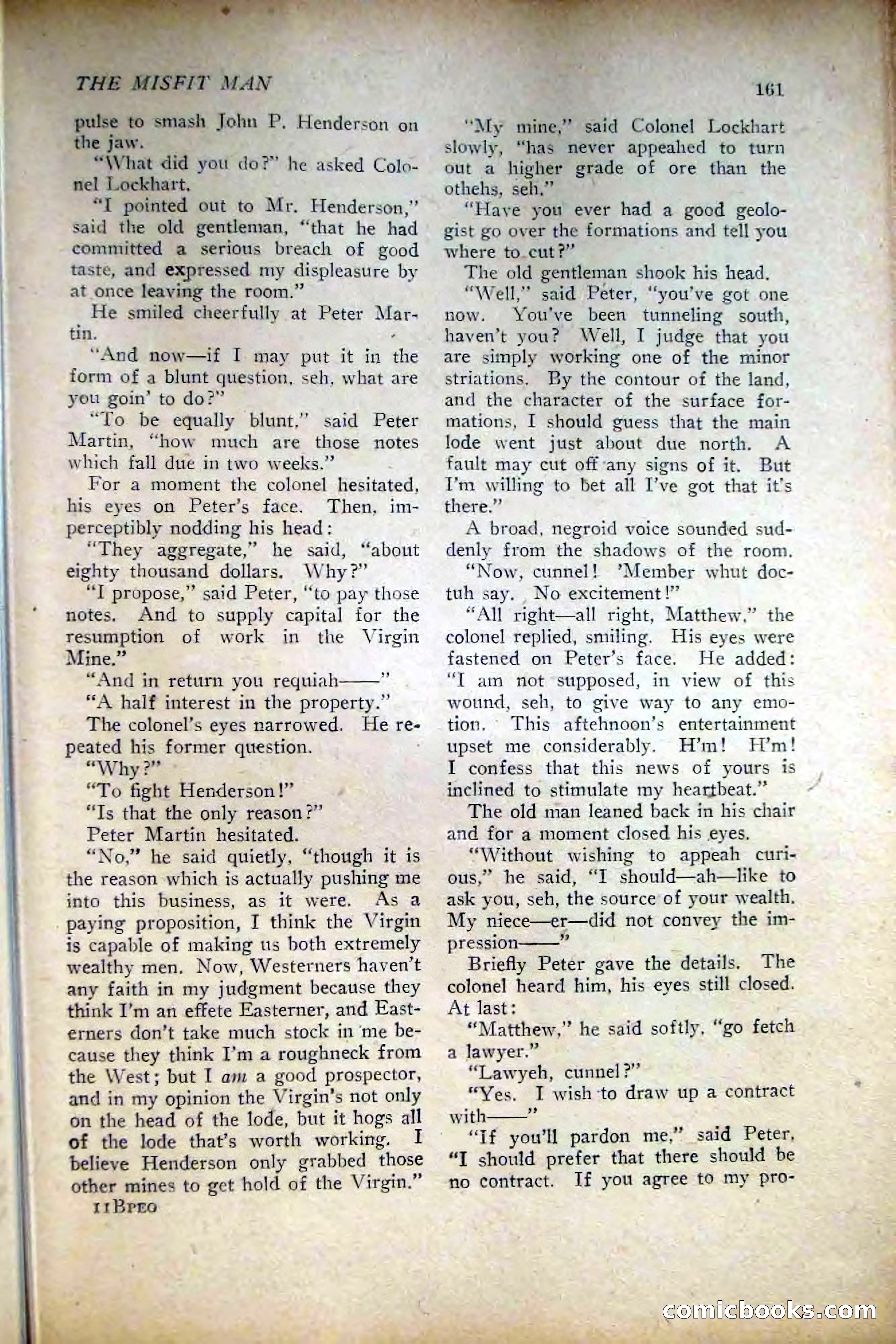 People's Story Magazine, November 25, 1922 — page 163 of 196