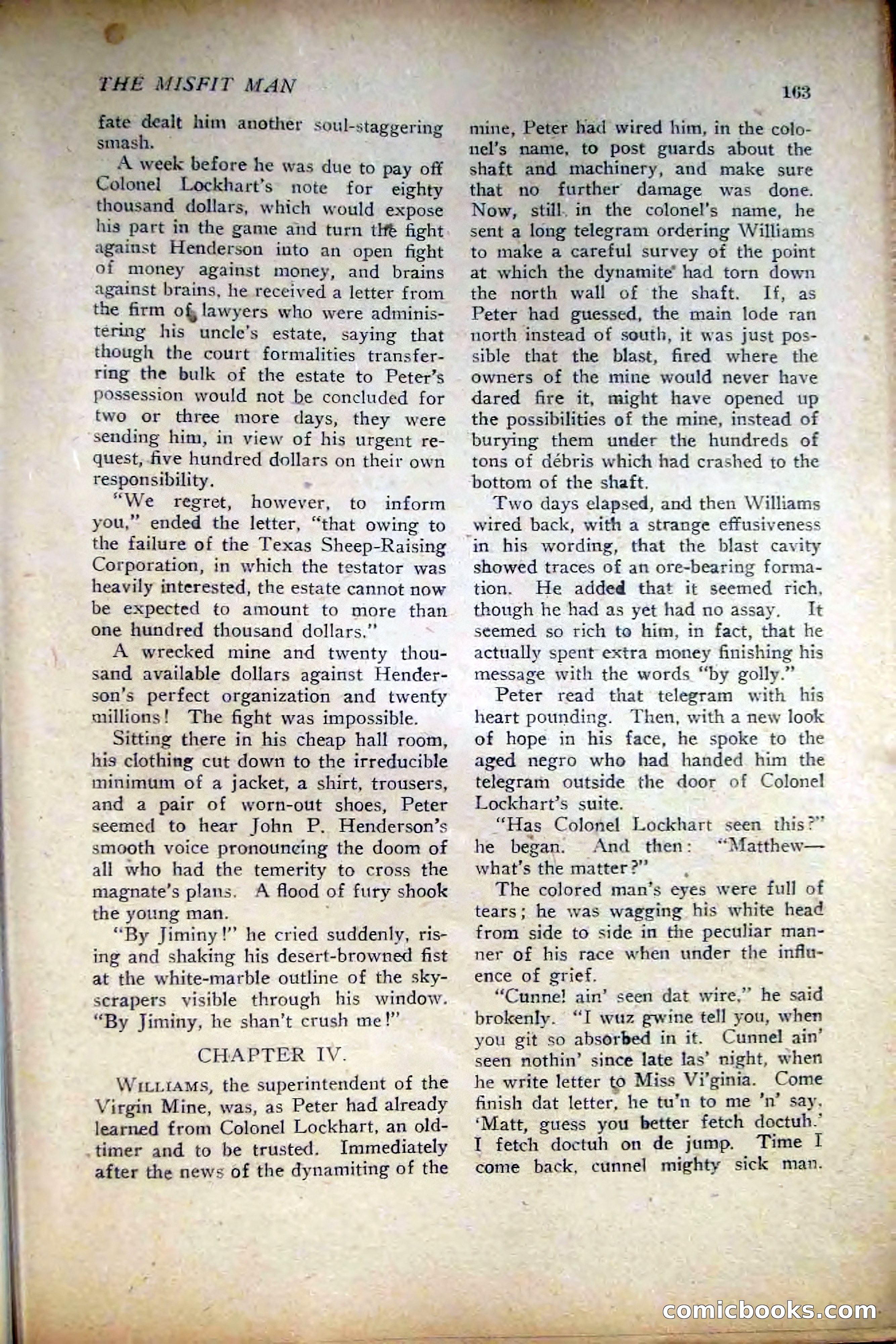 People's Story Magazine, November 25, 1922 — page 165 of 196