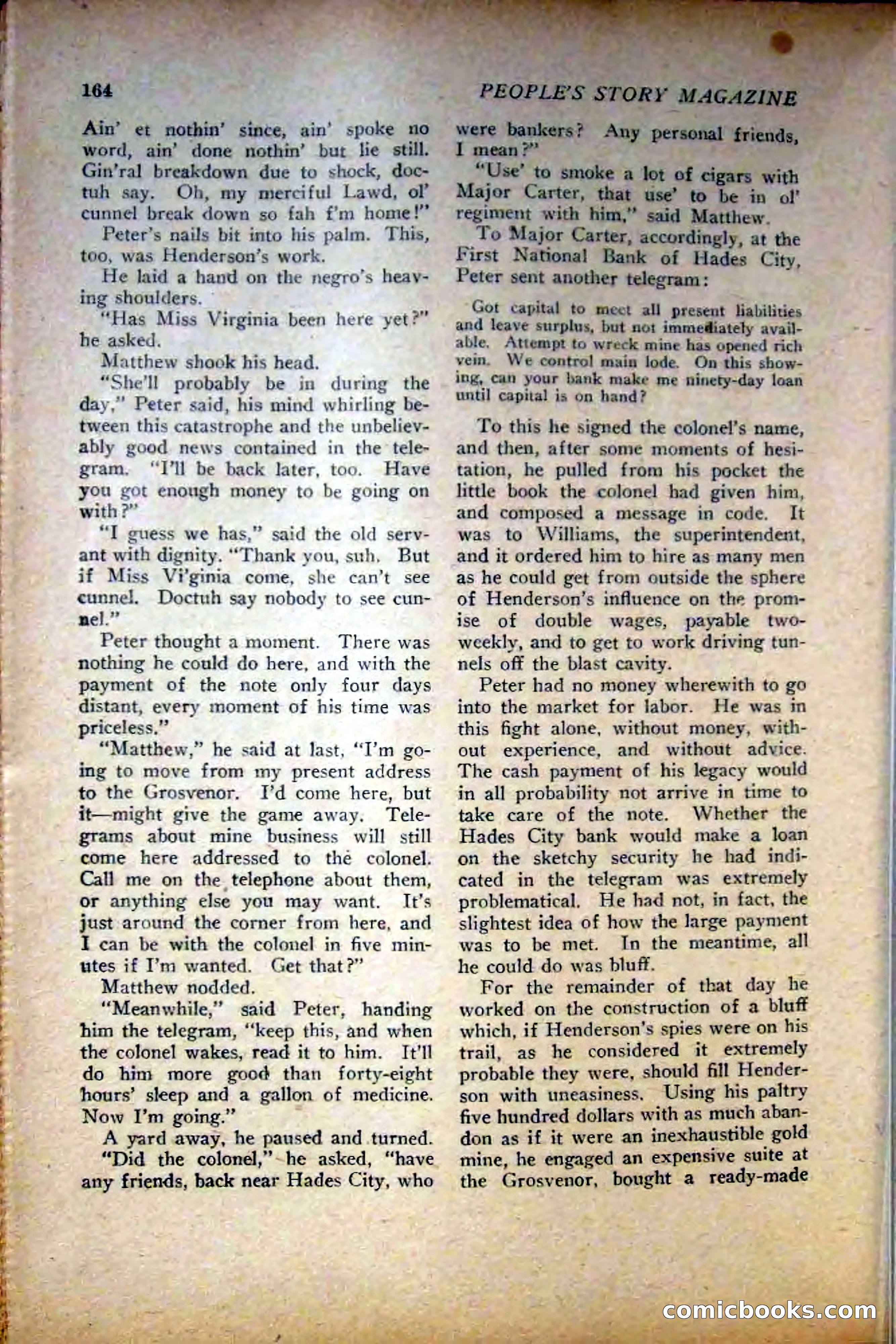 People's Story Magazine, November 25, 1922 — page 166 of 196
