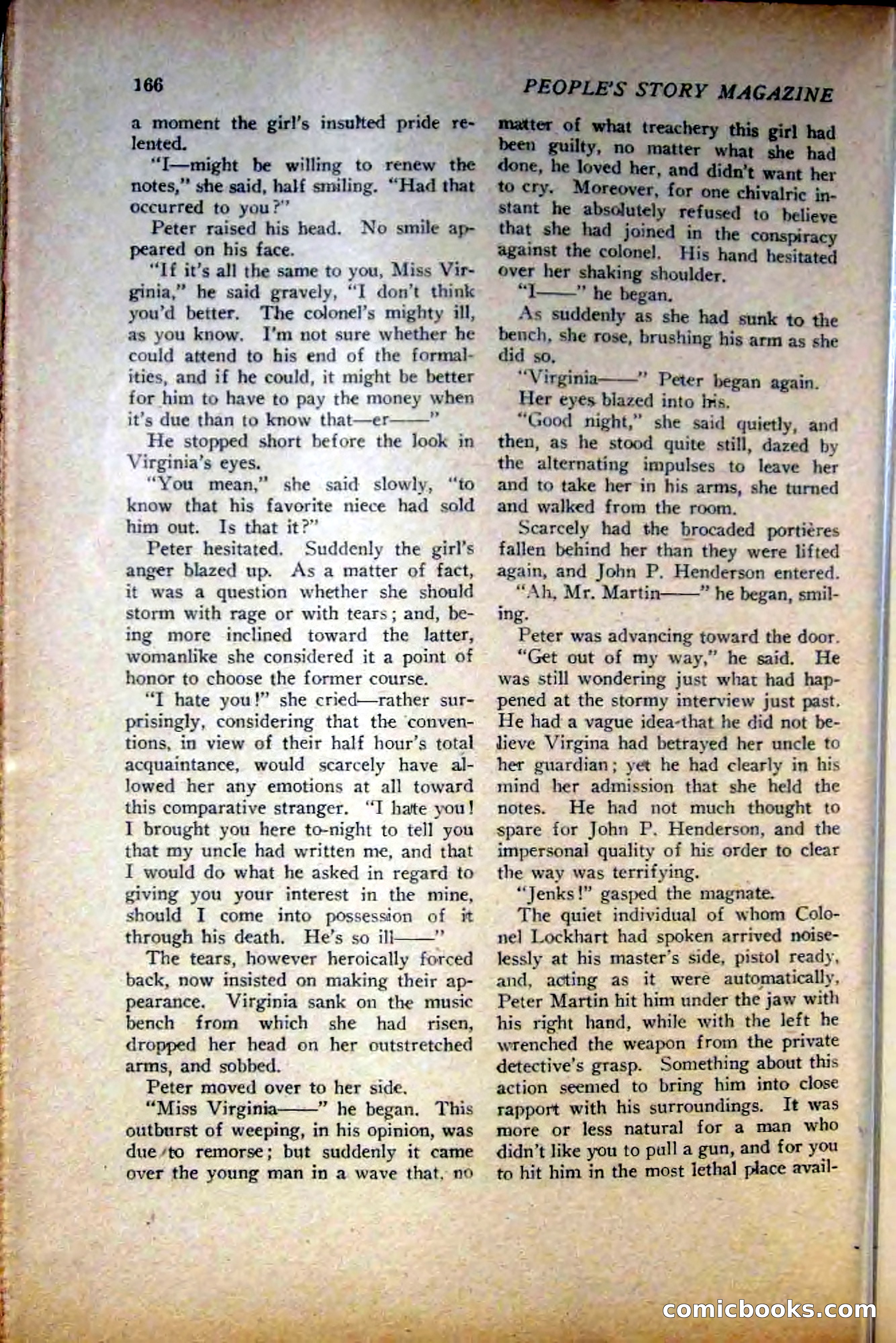 People's Story Magazine, November 25, 1922 — page 168 of 196