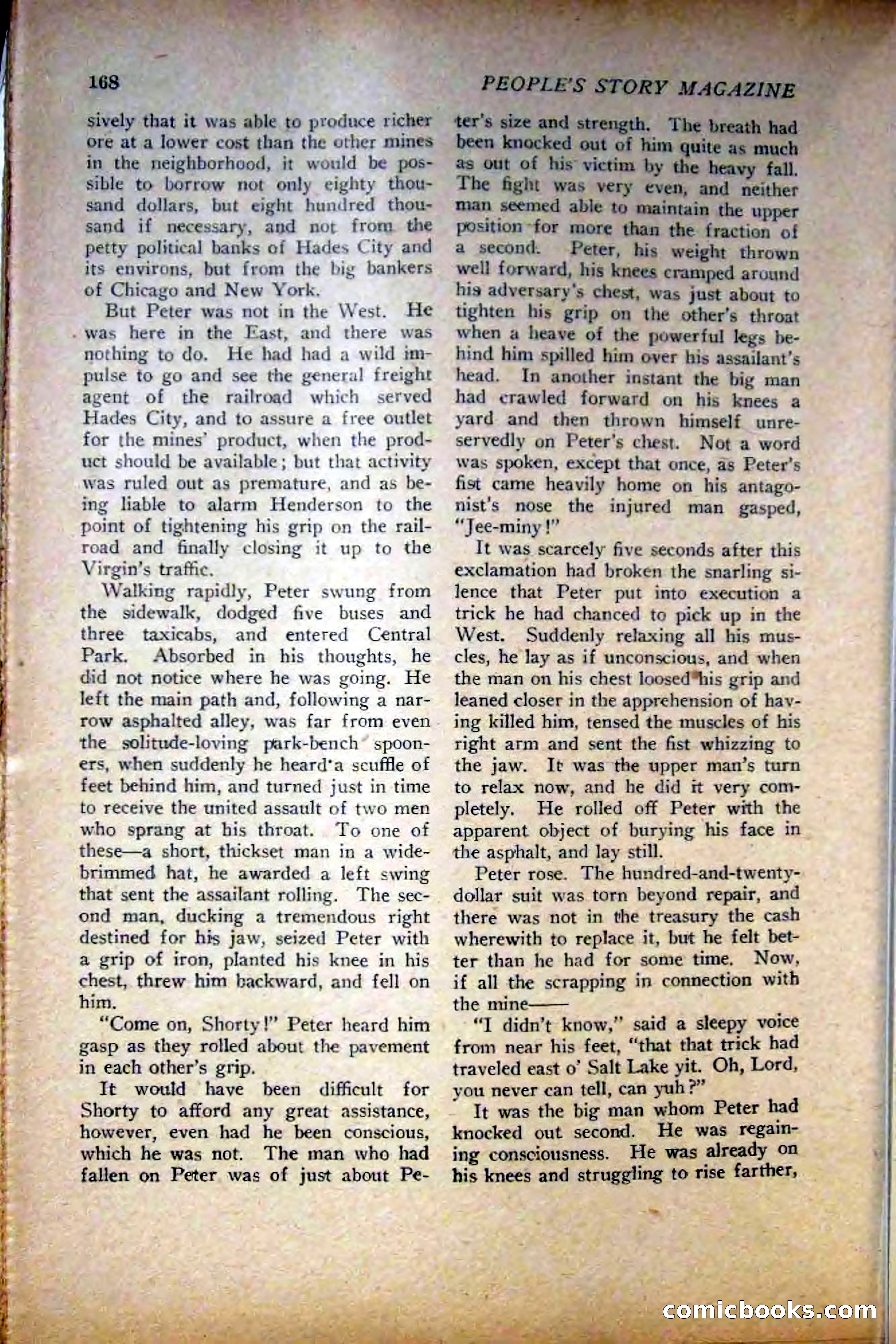 People's Story Magazine, November 25, 1922 — page 170 of 196