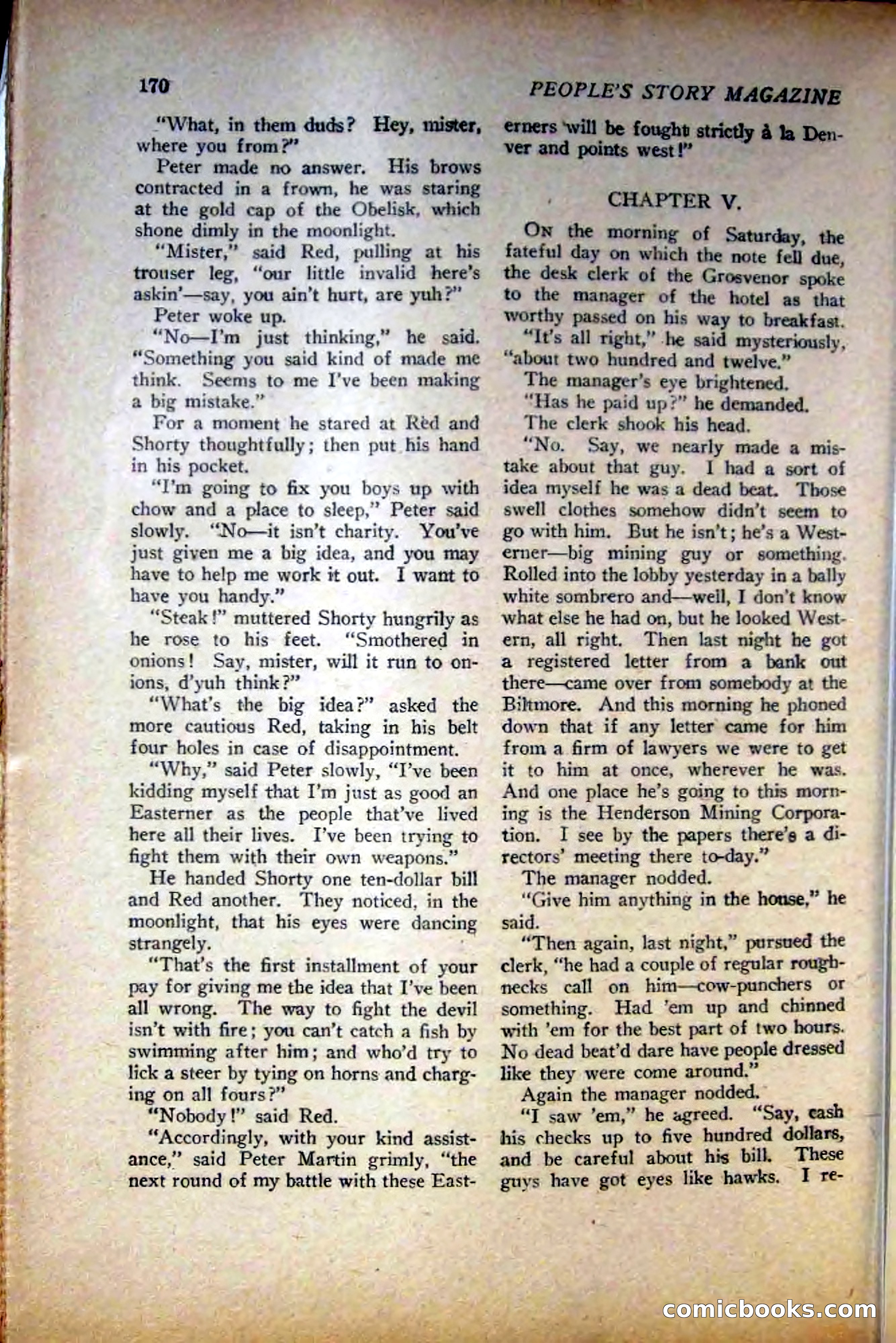 People's Story Magazine, November 25, 1922 — page 172 of 196