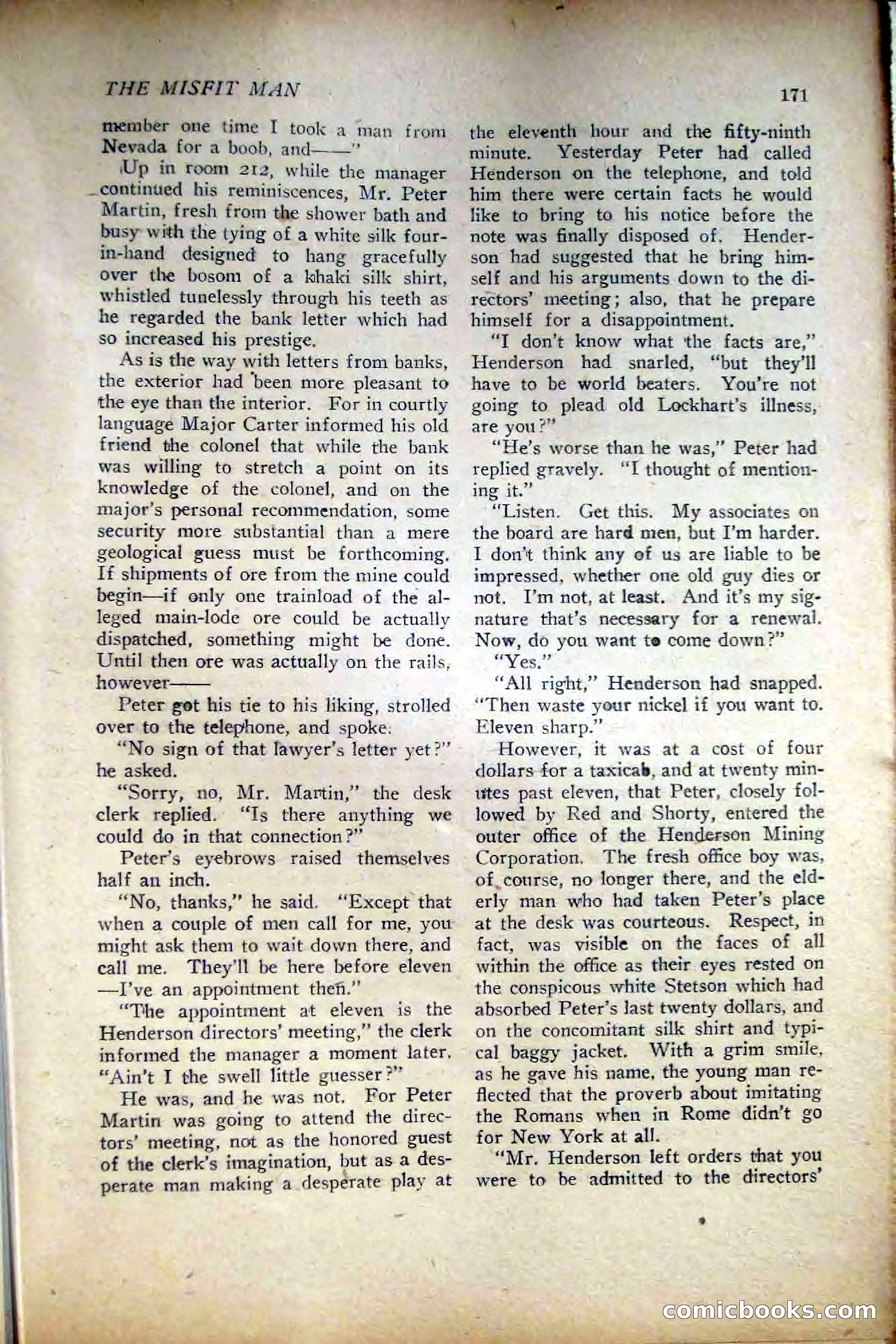 People's Story Magazine, November 25, 1922 — page 173 of 196