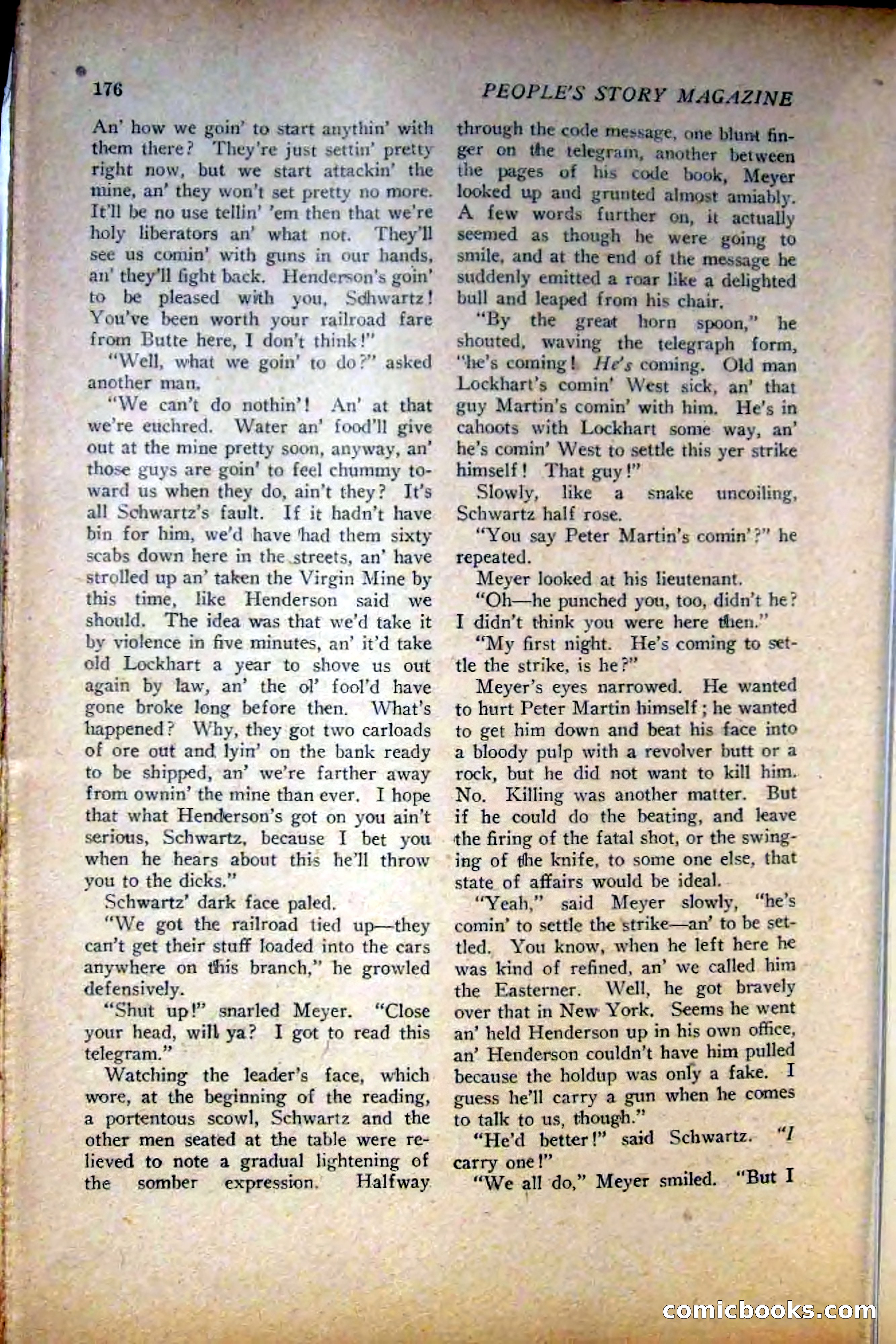People's Story Magazine, November 25, 1922 — page 178 of 196