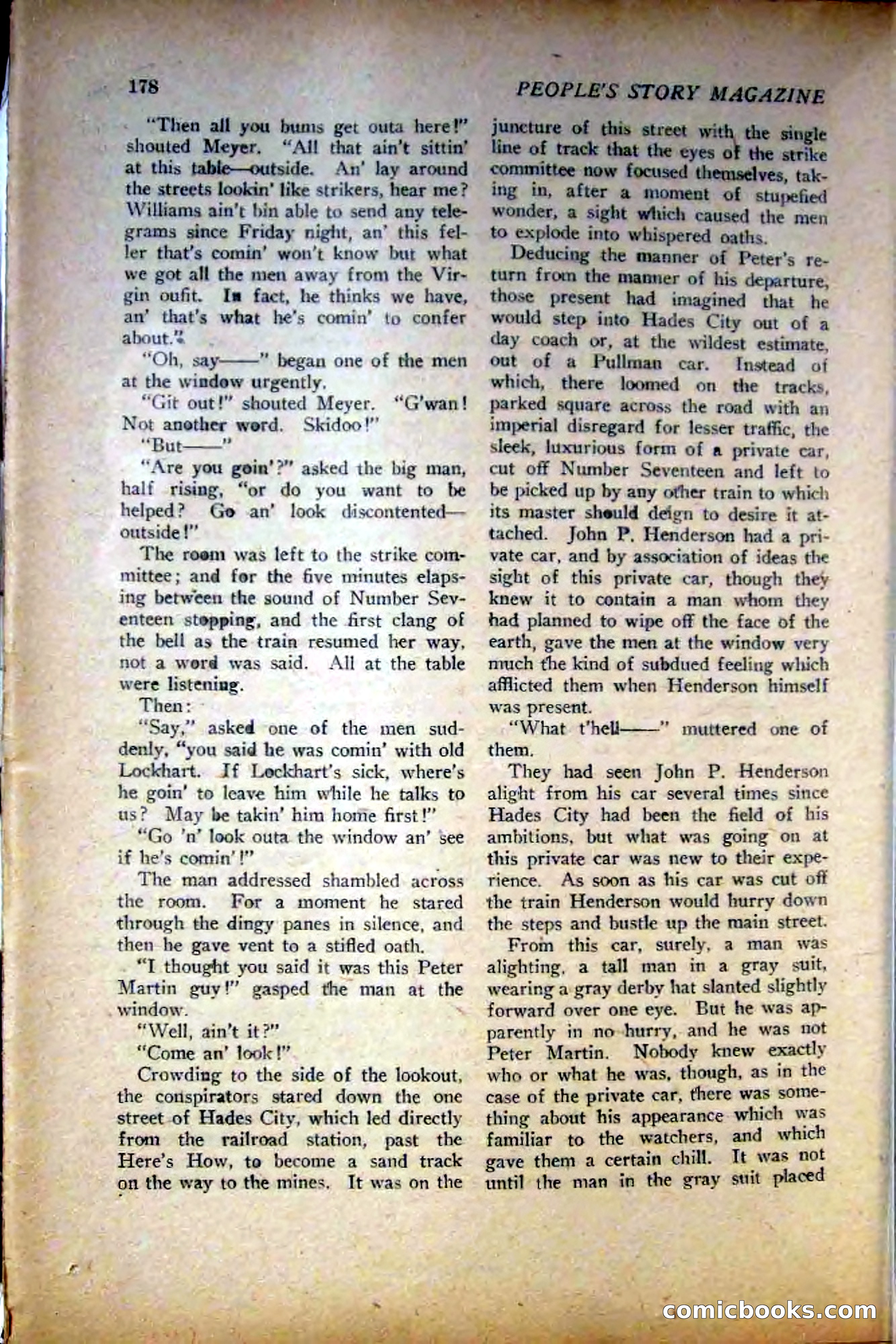 People's Story Magazine, November 25, 1922 — page 180 of 196